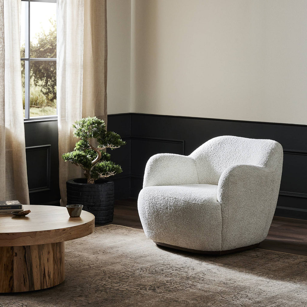 
                      
                        Julius Swivel Chair - Sheldon Ivory
                      
                    