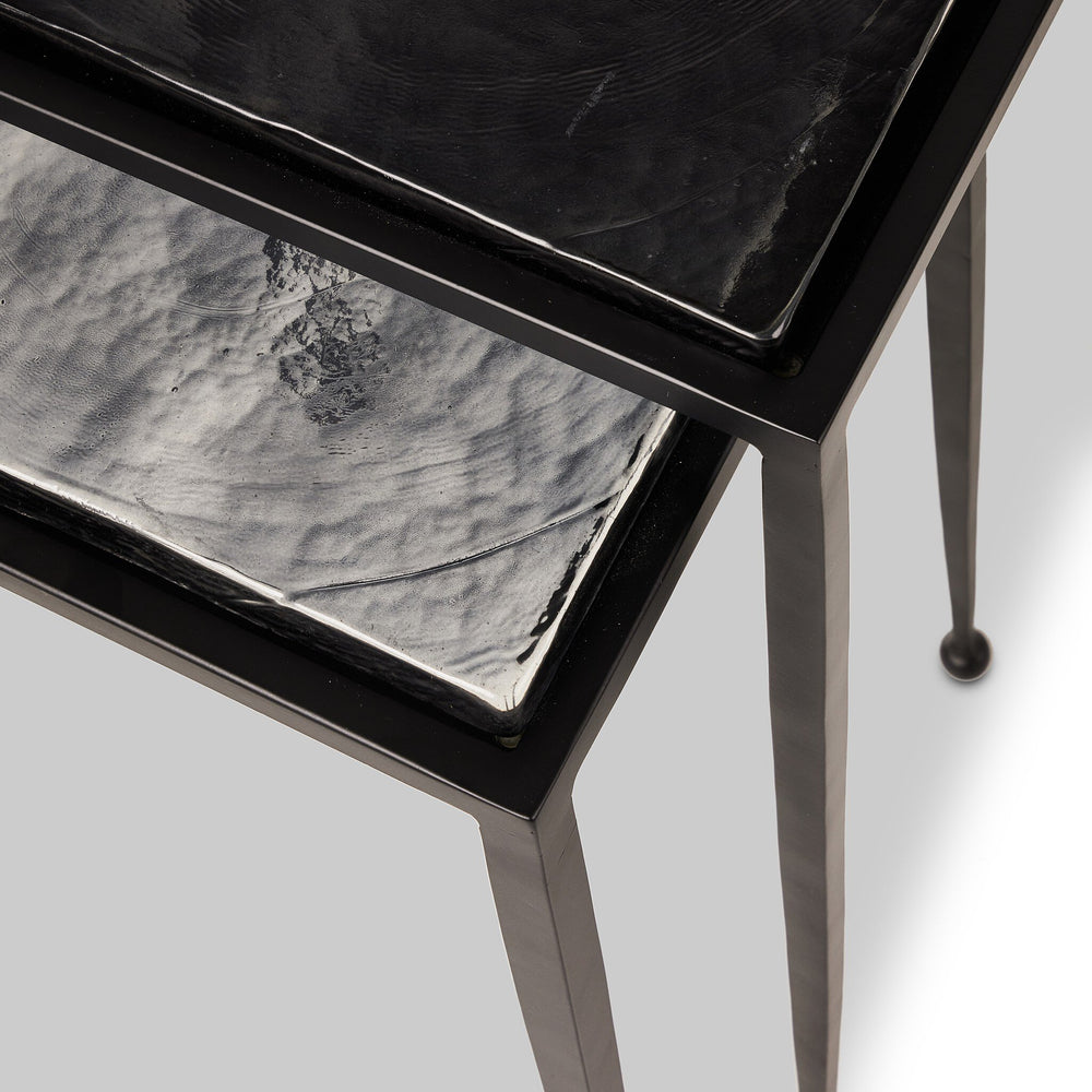 
                      
                        Dalston Nesting End Table Set - Smoked Black Cast Glass
                      
                    