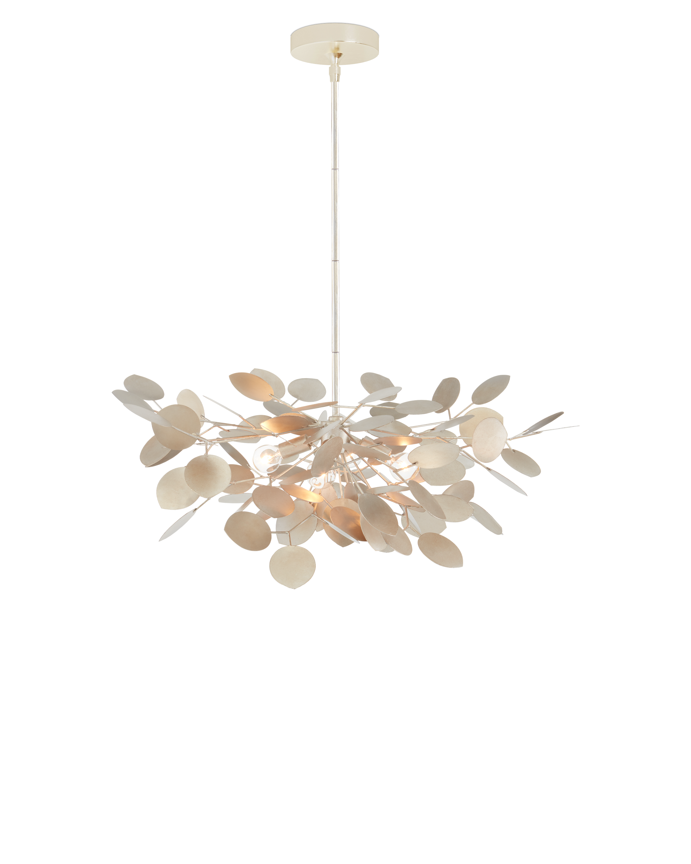 Lunaria Small Silver Chandelier - Thumbnail 3