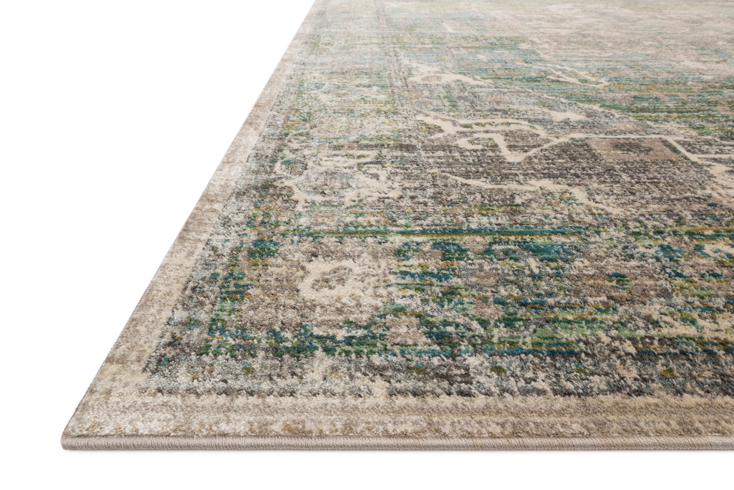 Loloi Javari Grass / Ocean 3'-7" x 5'-2" Accent Rug