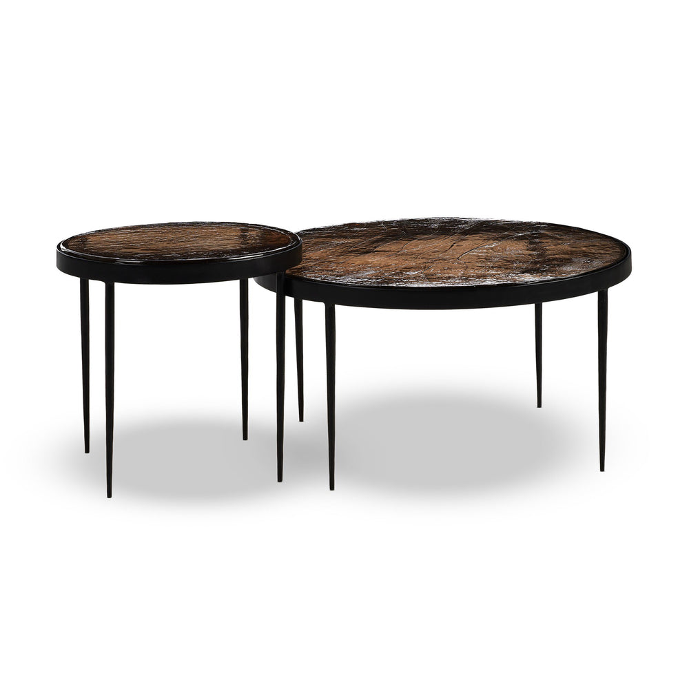 
                      
                        Yoko Nesting Tables - Smoked Brown Cast Glass
                      
                    