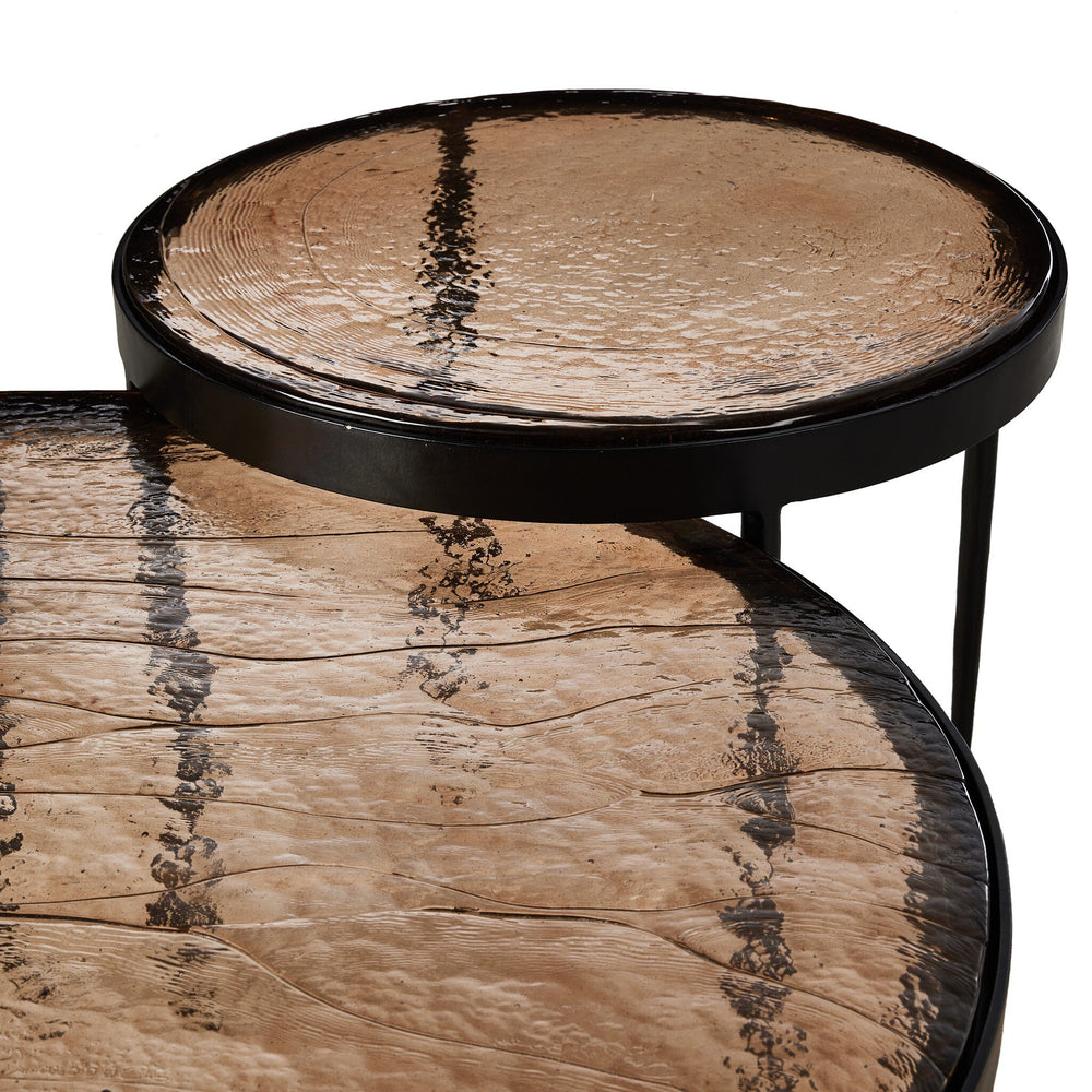 
                      
                        Yoko Nesting Tables - Smoked Brown Cast Glass
                      
                    