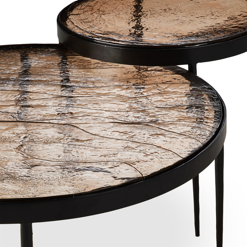 
                      
                        Yoko Nesting Tables - Smoked Brown Cast Glass
                      
                    