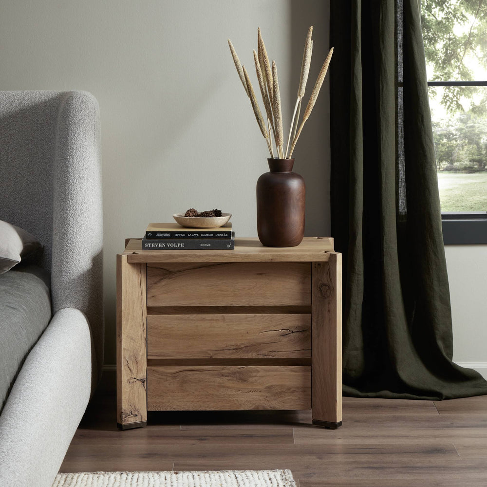 
                      
                        Cassio Nightstand - Natural Reclaimed French Oak
                      
                    
