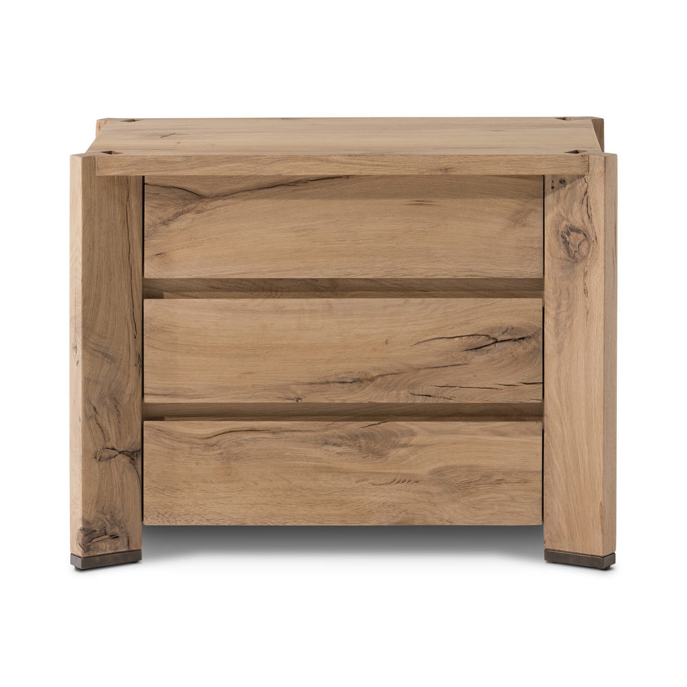 Cassio Nightstand - Natural Reclaimed French Oak