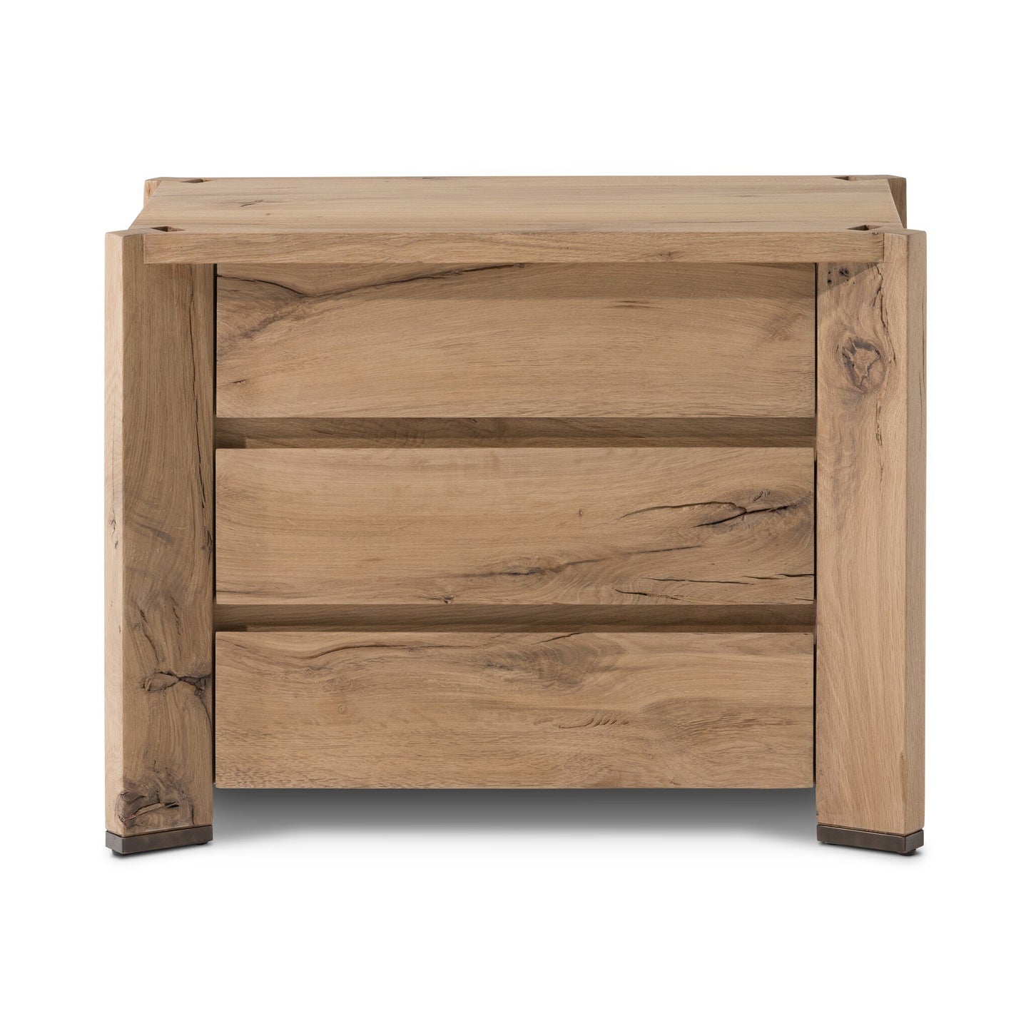 Cassio Nightstand - Natural Reclaimed French Oak