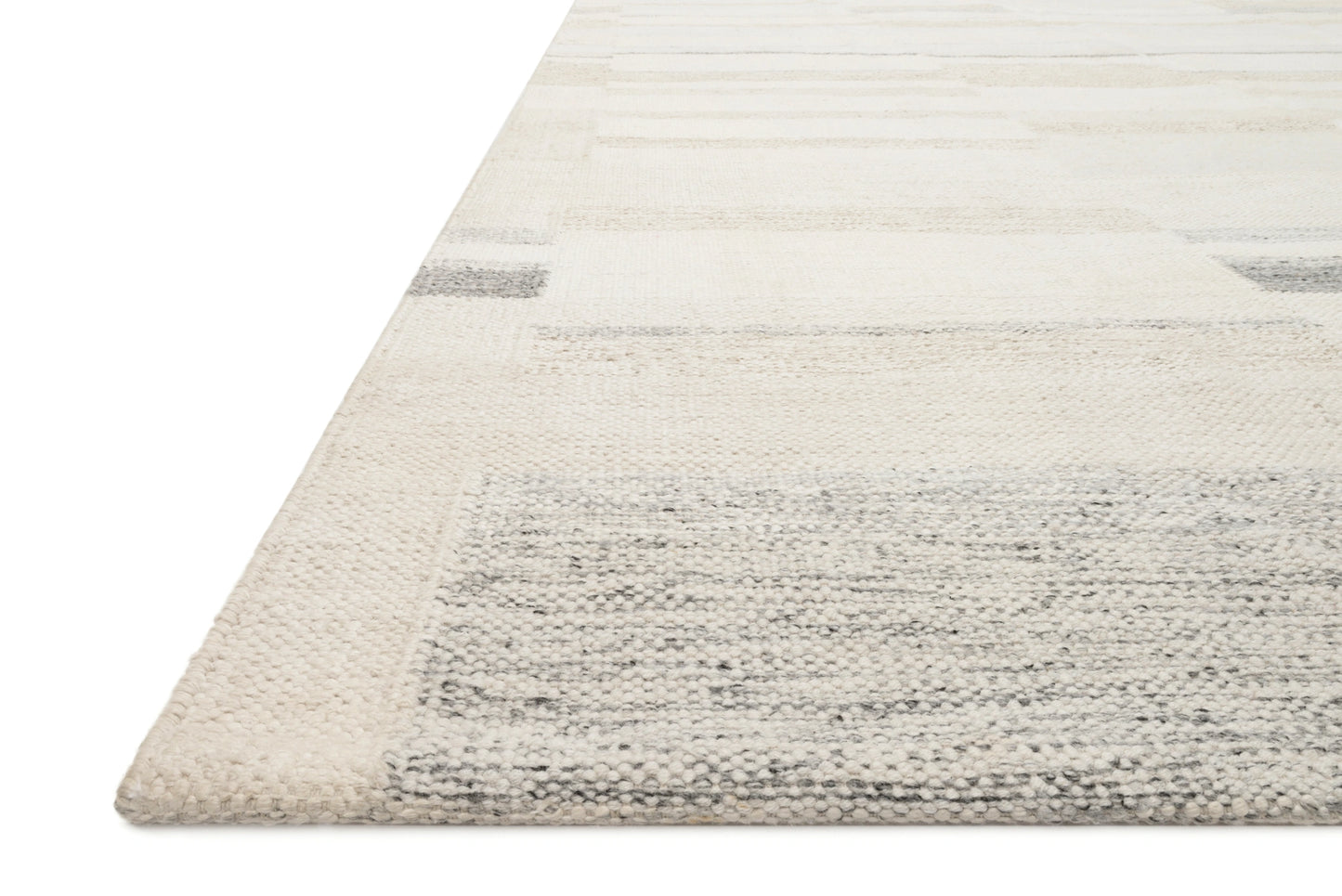 Loloi Evelina Ivory / Beige 18" x 18" Sample Rug