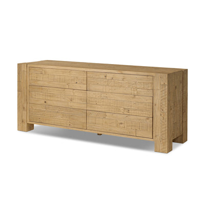 Perot 6 Drawer Dresser - Light Blonde Pine