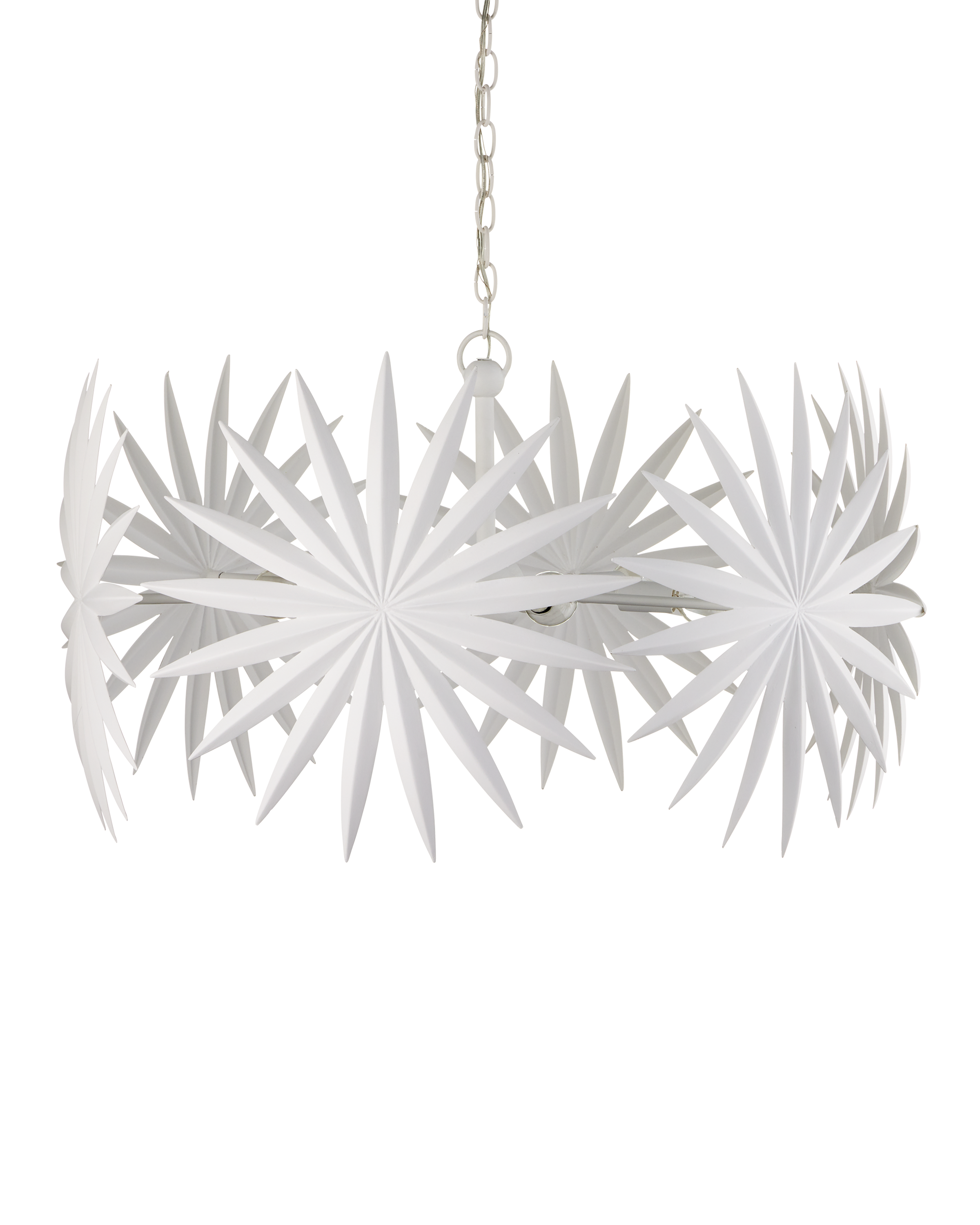 Bismarkia Small White Chandelier