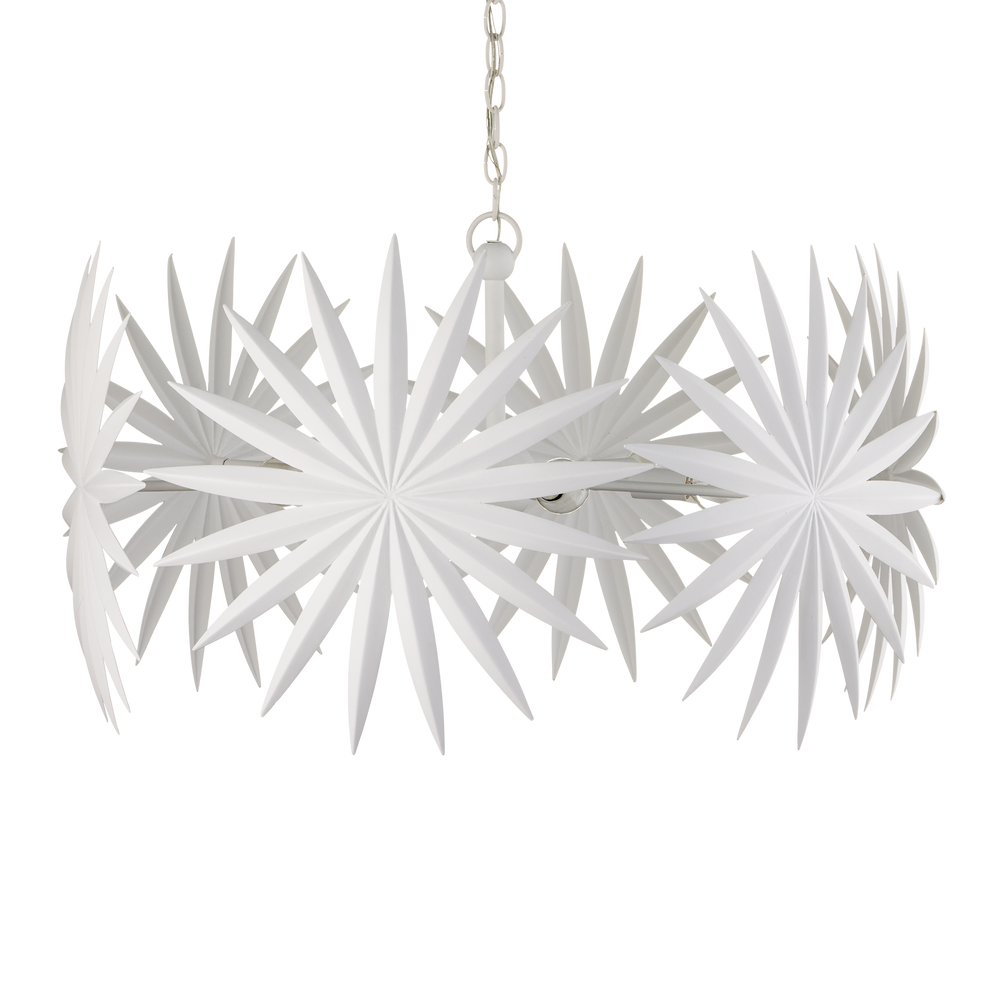 
                      
                        Bismarkia Small White Chandelier
                      
                    