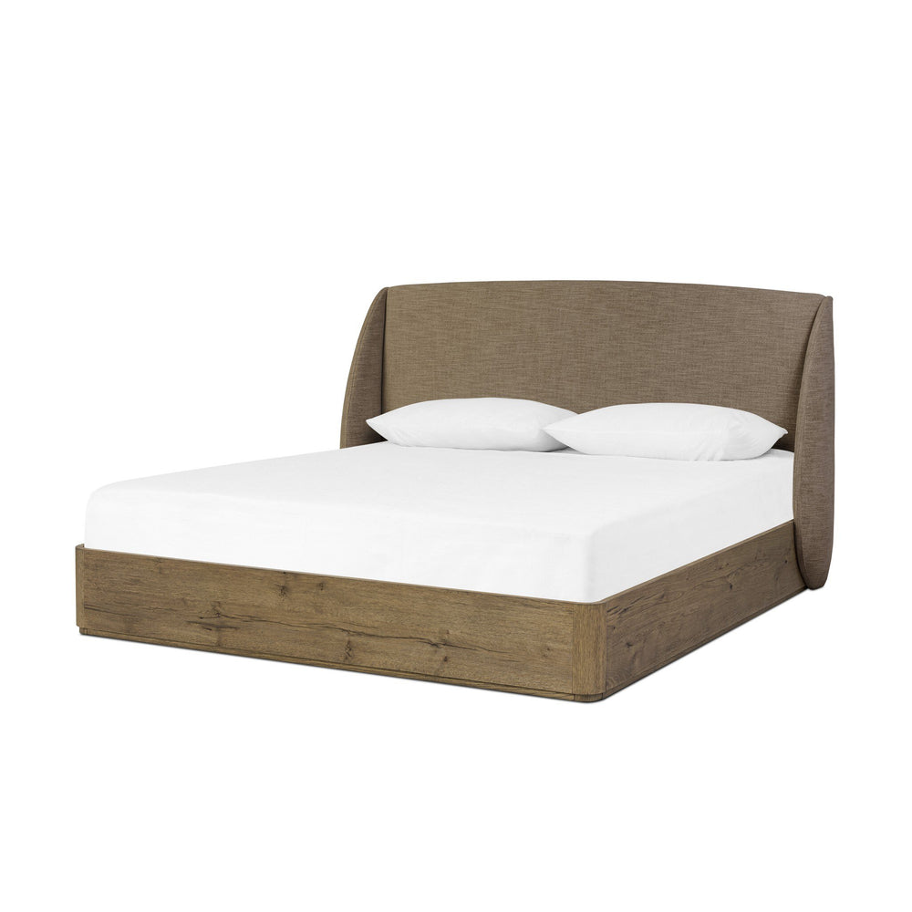 Maeve King Bed - Laken Taupe