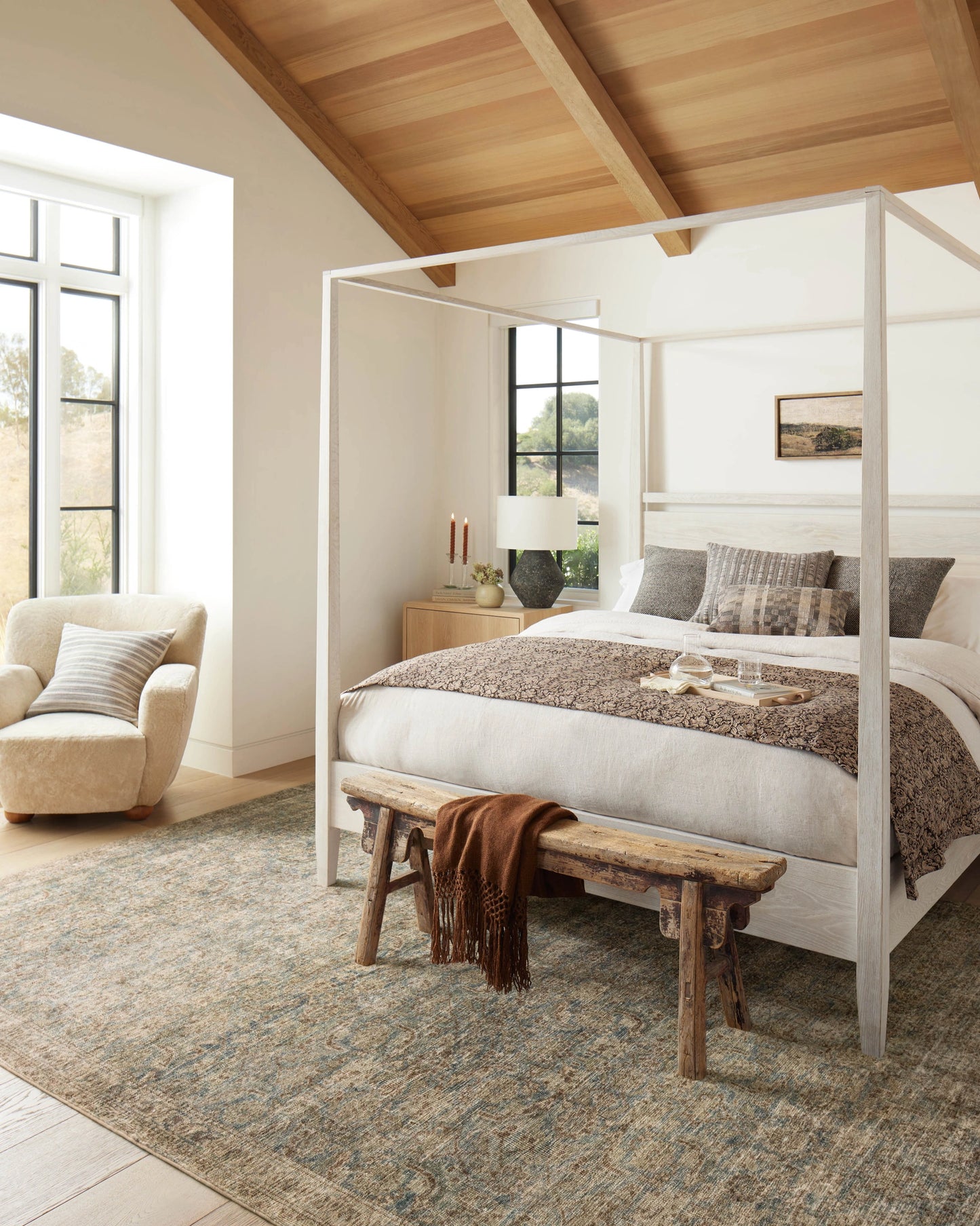 Amber Lewis x Loloi Morgan Sea / Sage 3'-6" x 5'-6" Accent Rug