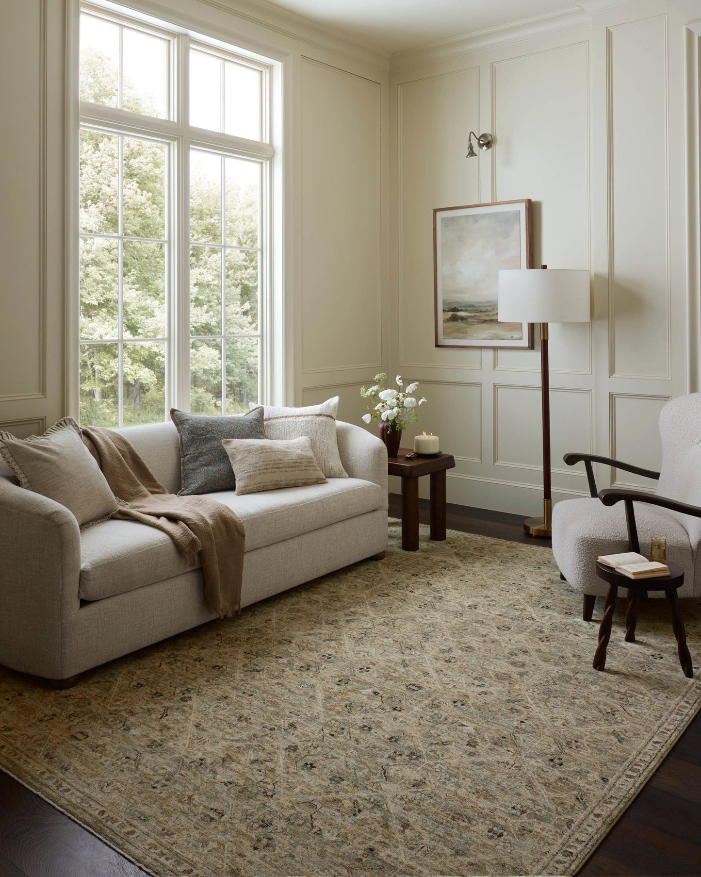 Loloi Briar Silver / Moss 2'-6" x 4'-0" Accent Rug