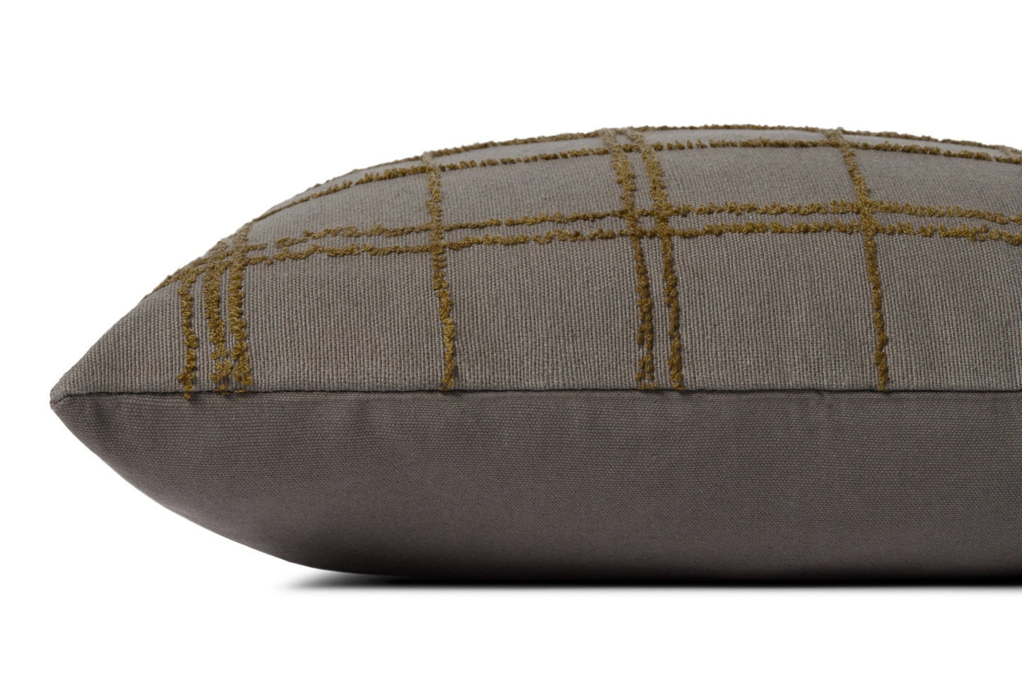 Jean Stoffer x Loloi Edward Charcoal / Olive 18'' x 18'' Pillow
