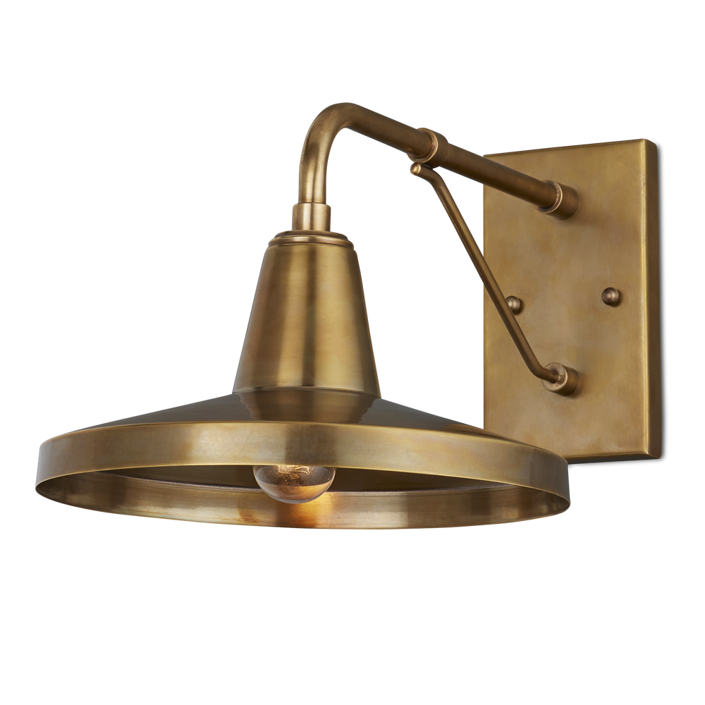 Mariner Brass Outdoor Wall Sconce.