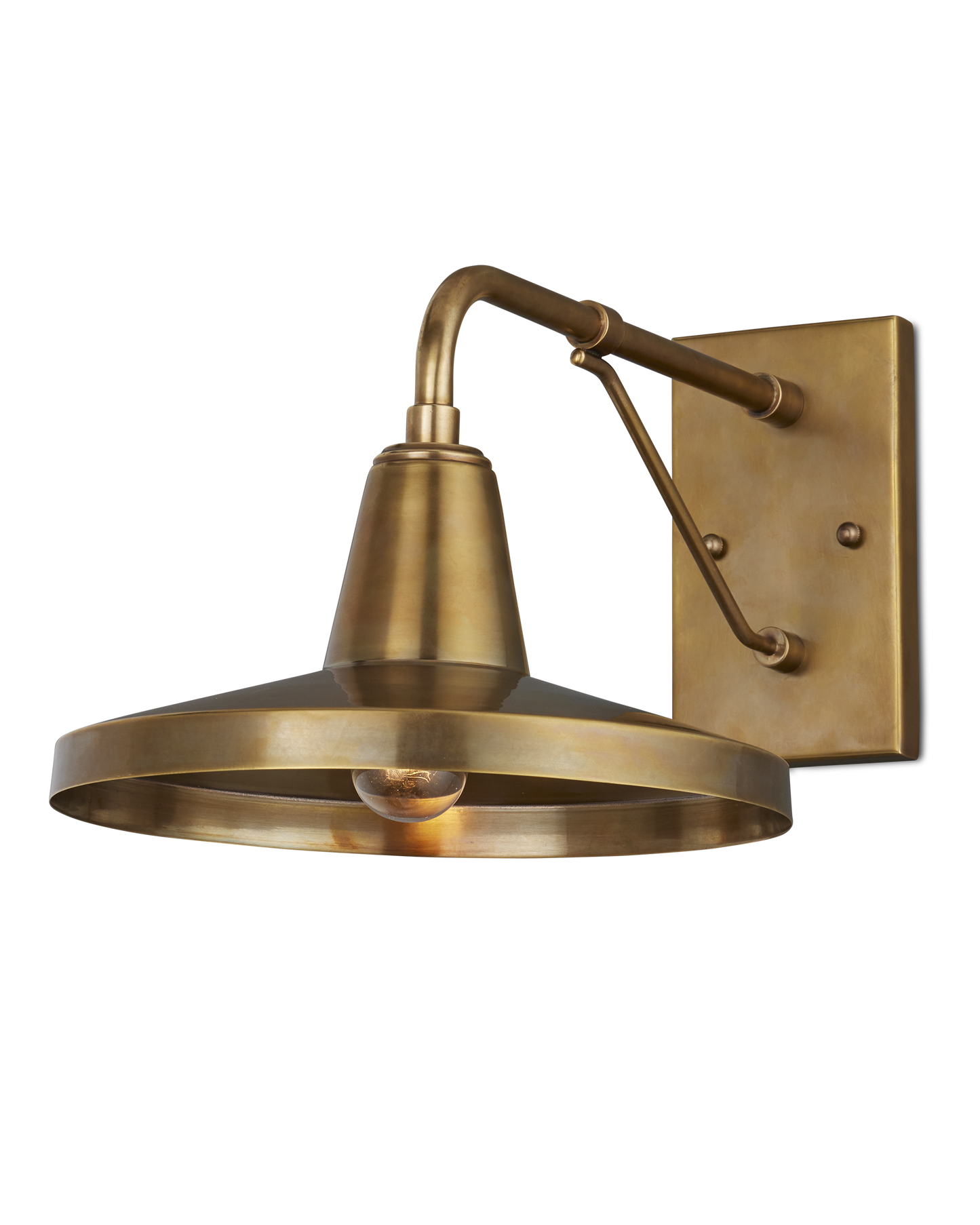 Mariner Brass Outdoor Wall Sconce.