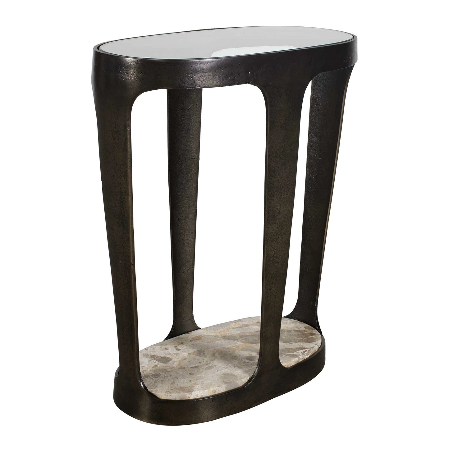 Uttermost Coronado Dark Bronze Accent Table