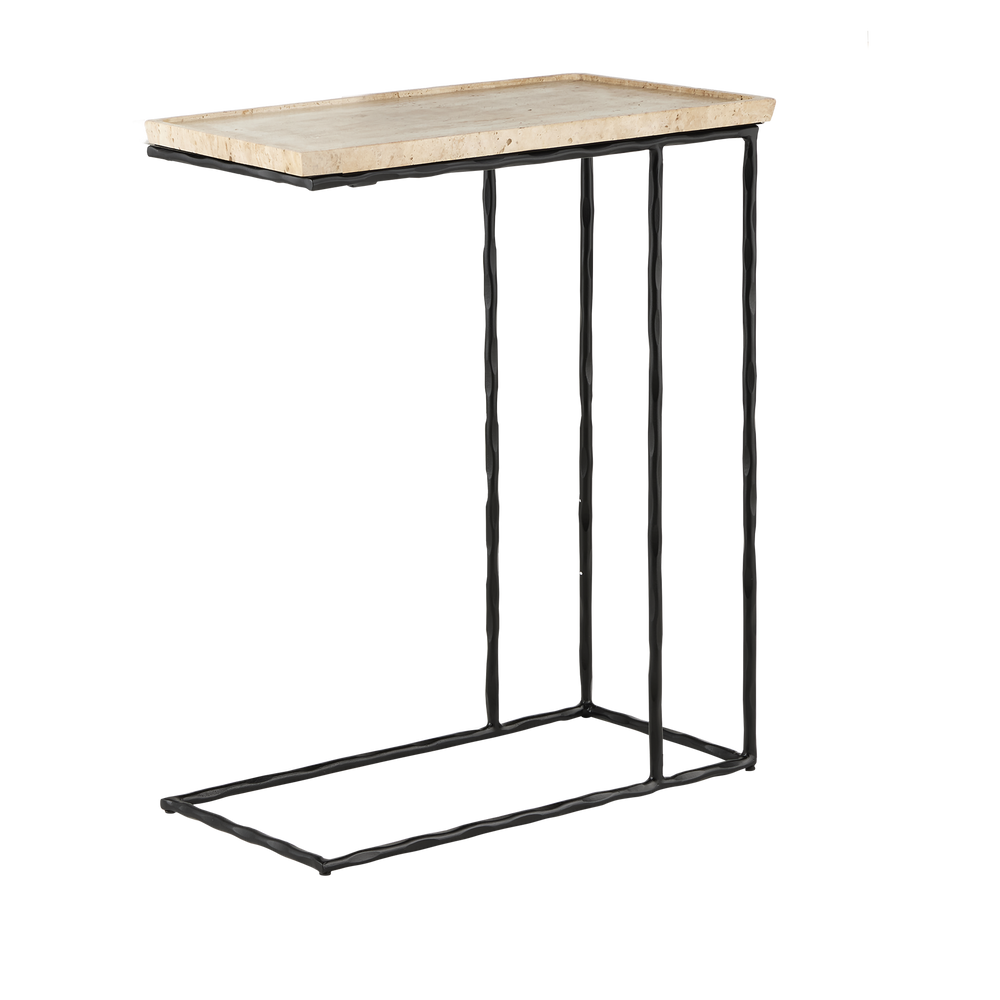 Boyles Travertine C Table
