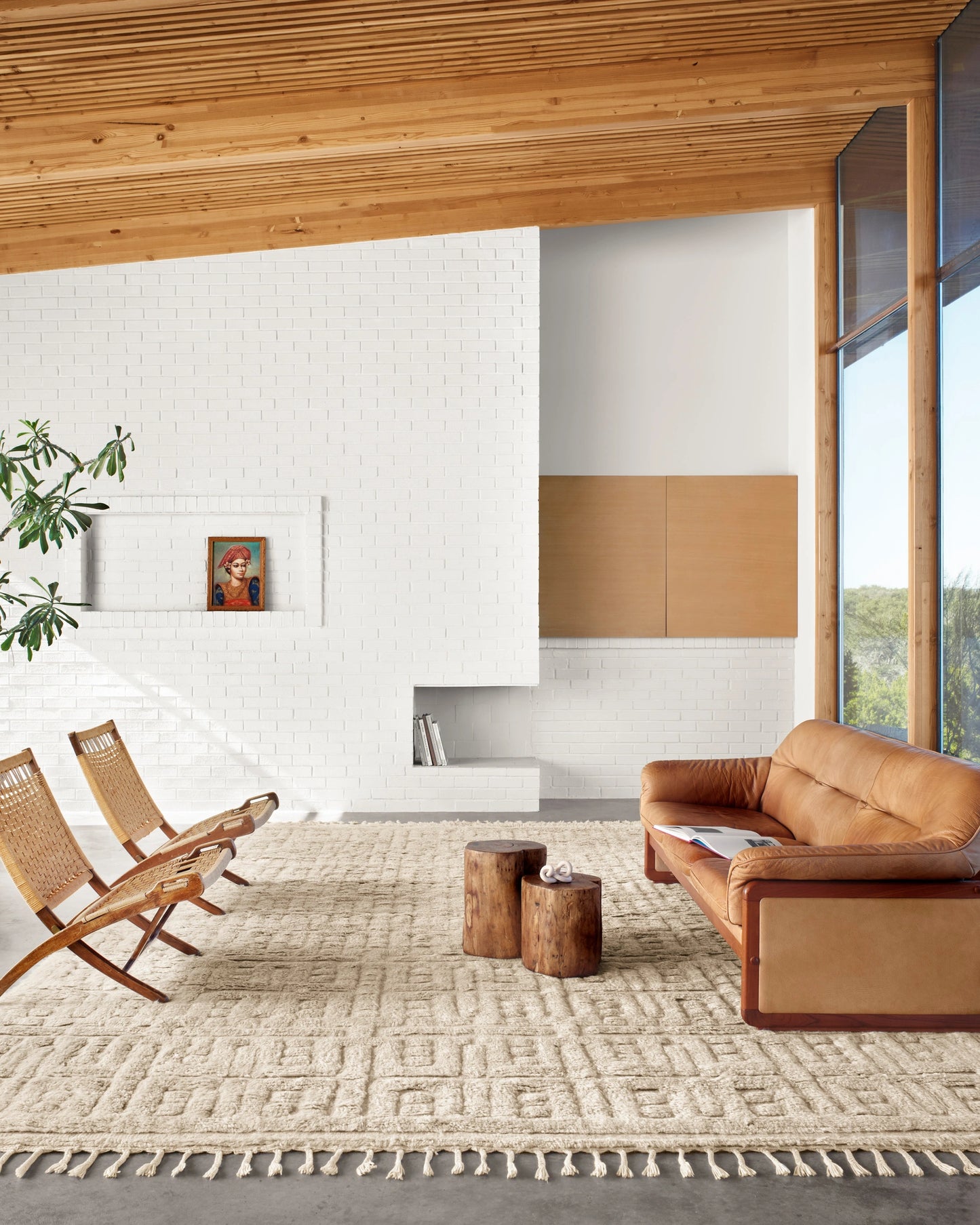 Loloi Hygge Oatmeal / Sand 7'-9" x 9'-9" Area Rug