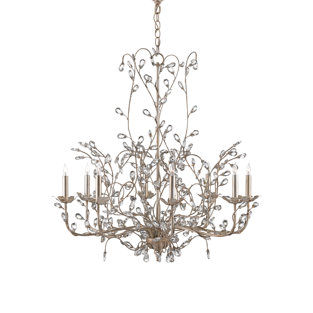 
                      
                        Crystal Bud Large Silver Chandelier
                      
                    