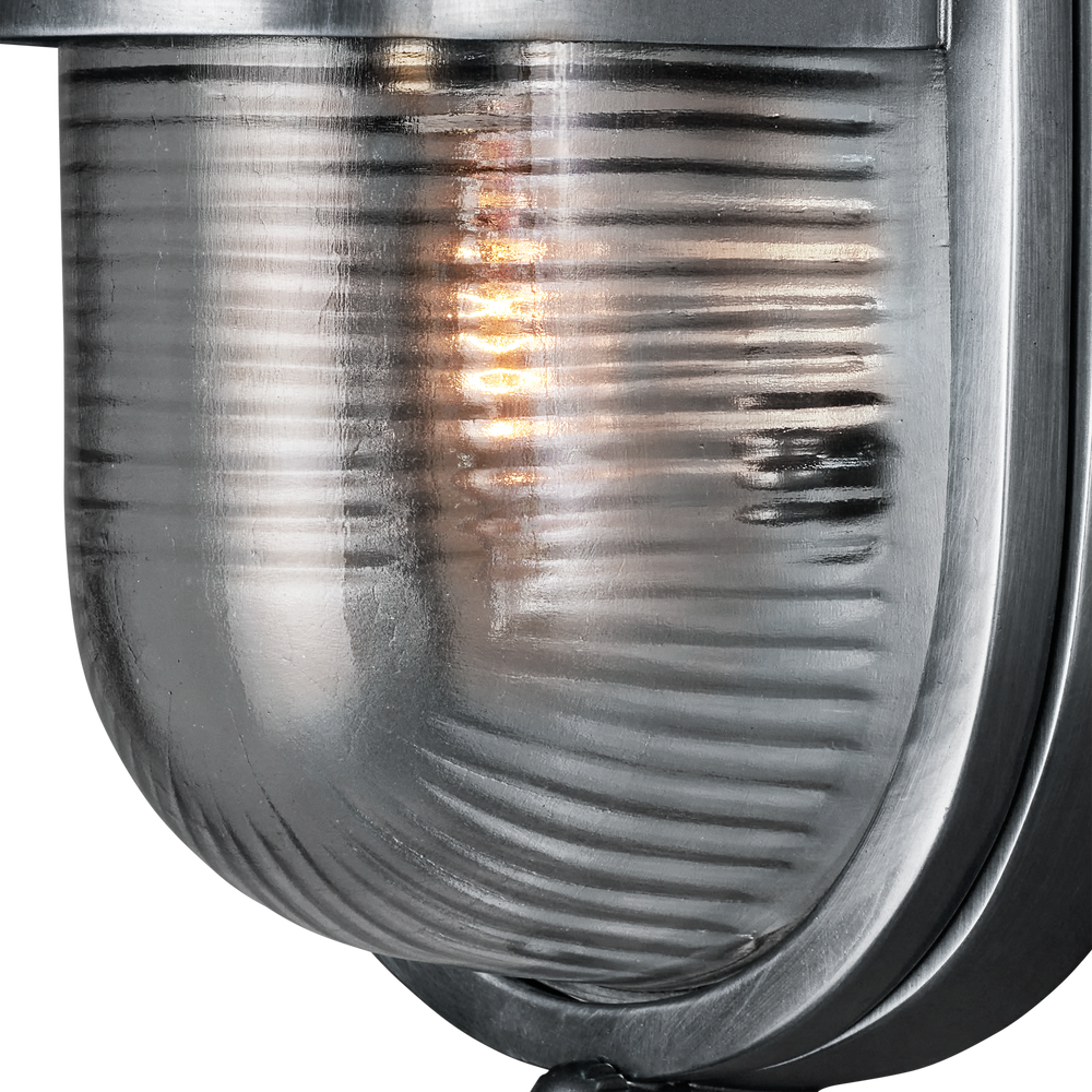 Maritime Silver Outdoor Wall Sconce