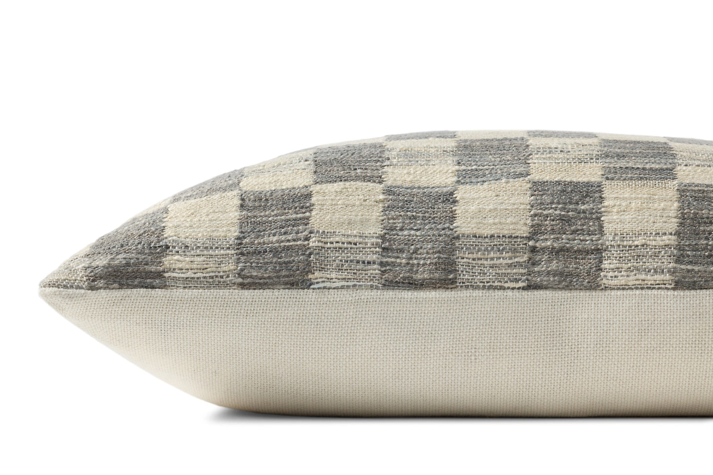 Amber Lewis x Loloi Adams Charcoal / Ivory 13'' x 21'' Pillow Covery Only