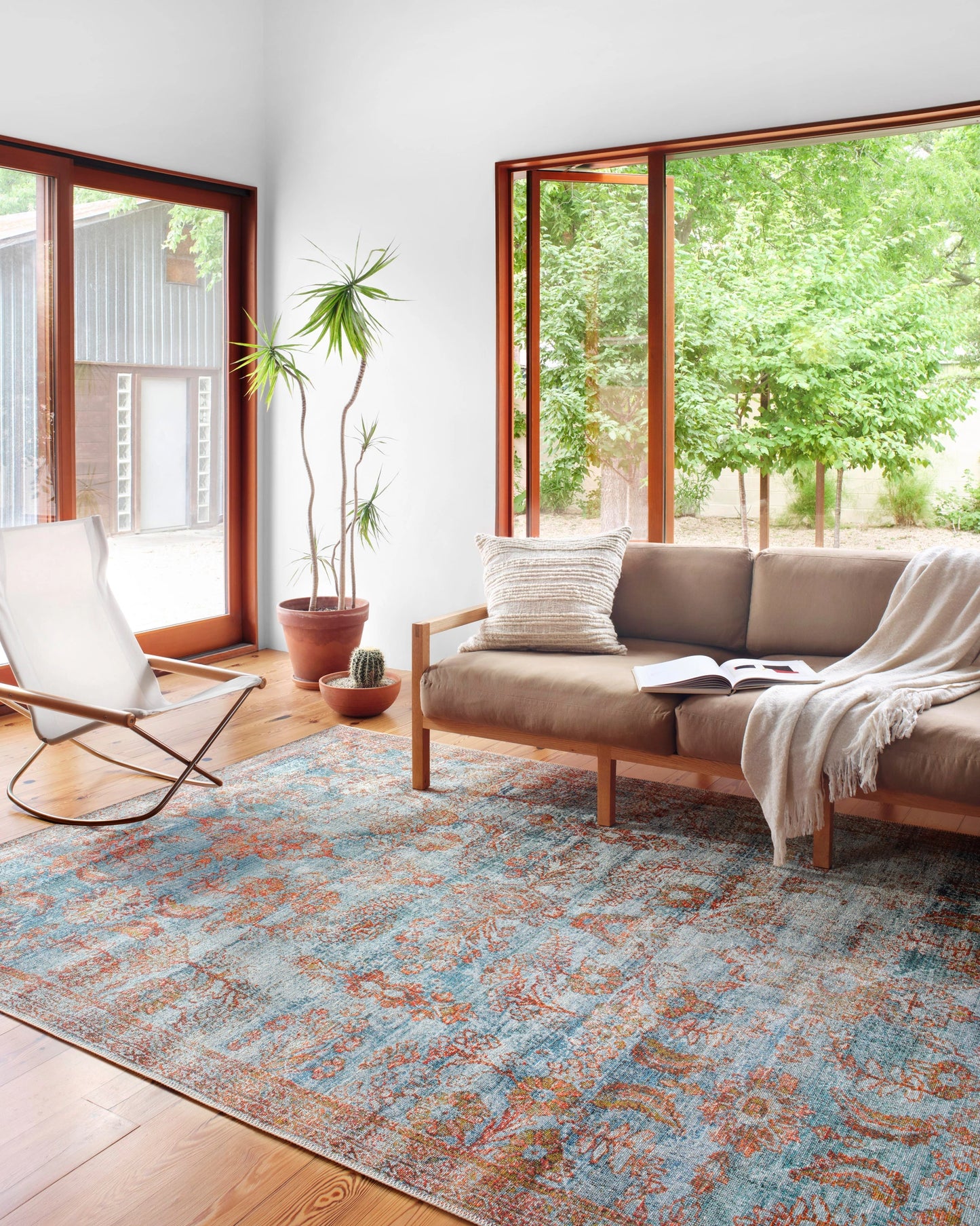 Loloi Sebastian Ocean / Spice 7'-10" x 11'-2" Area Rug