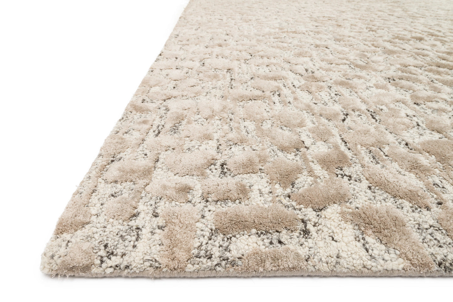 Loloi Juneau Ash / Taupe 18" x 18" Sample Rug