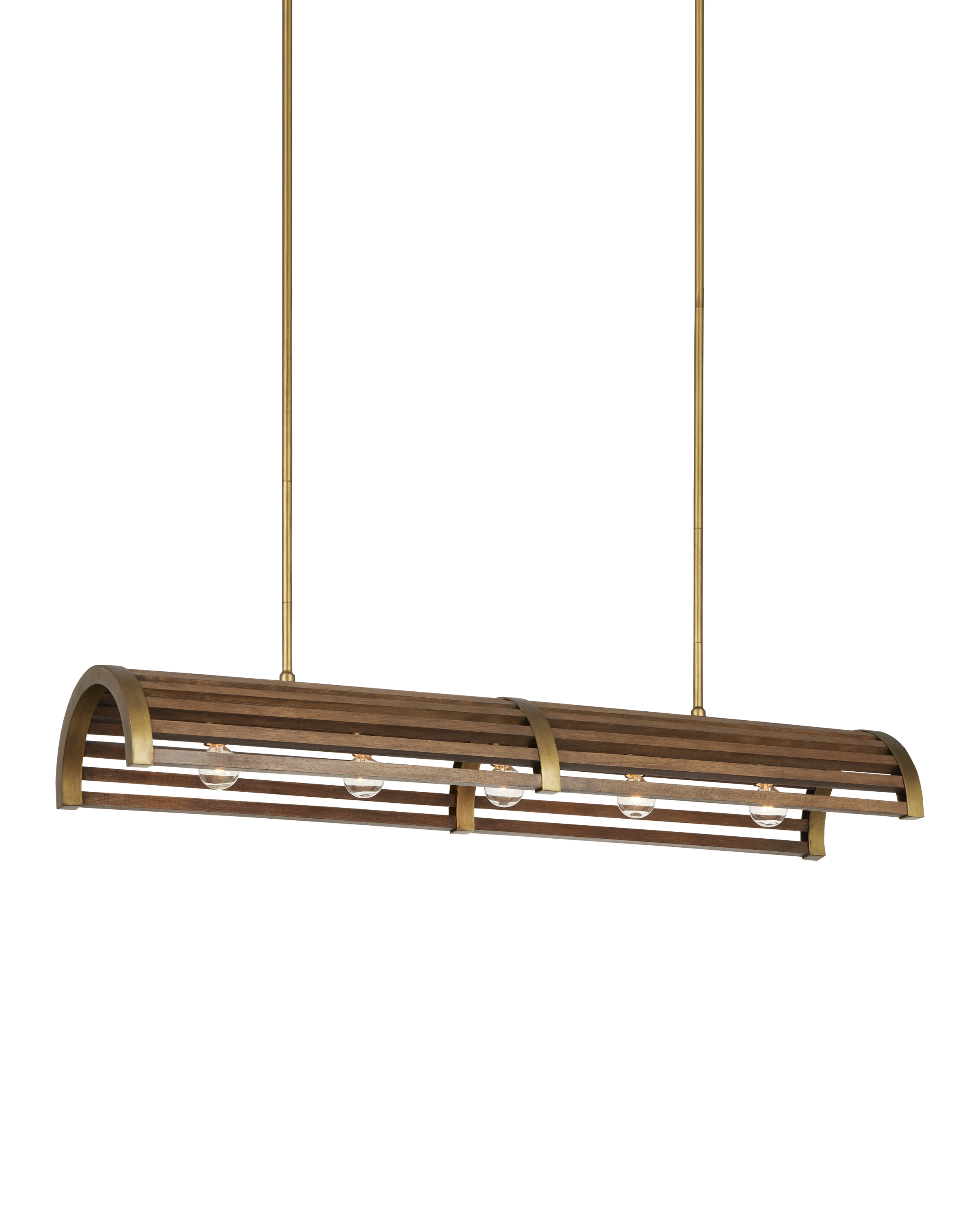 Woodbine Chestnut Rectangular Chandelier