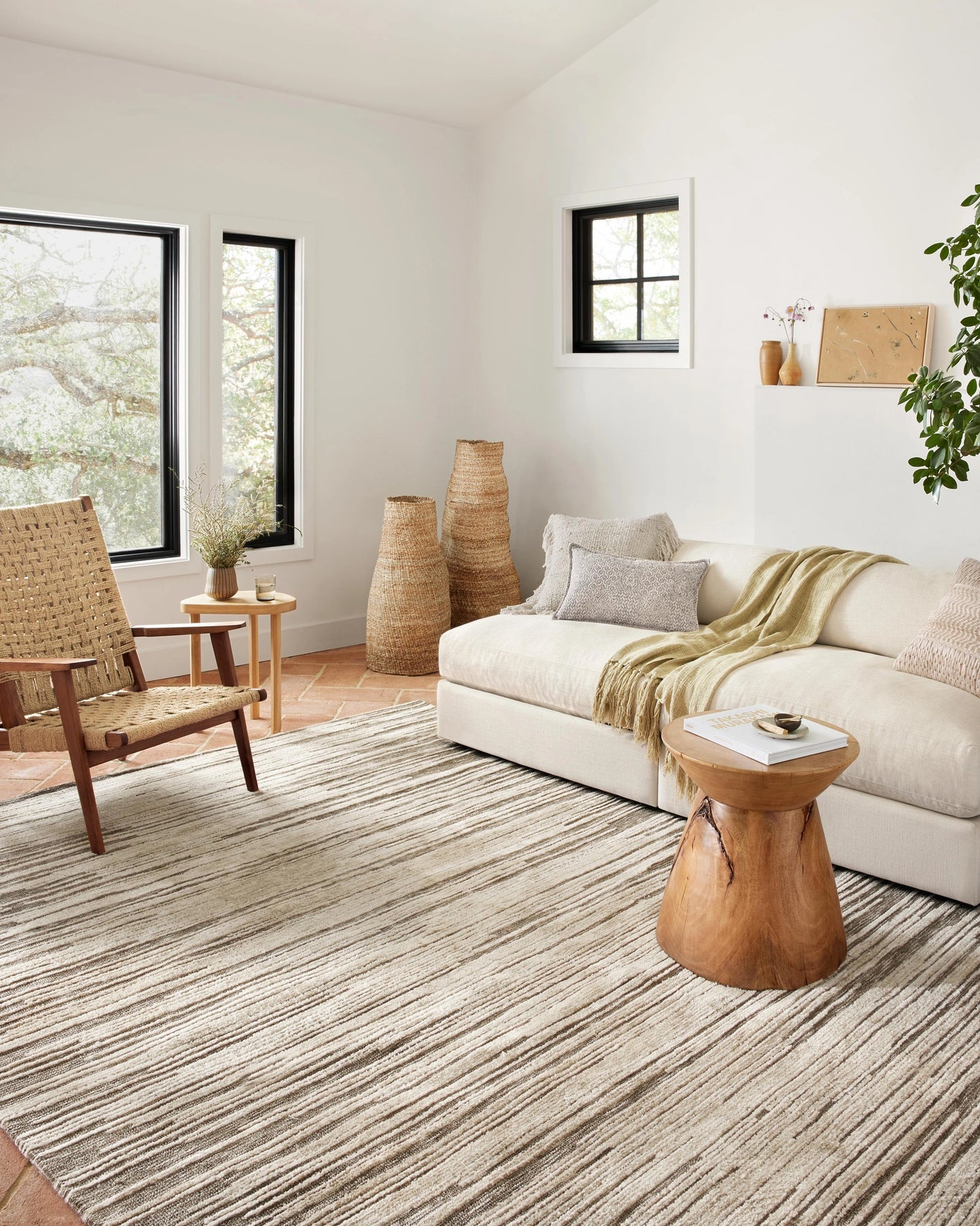 Loloi Neda Taupe / Stone 7'-9" x 9'-9" Area Rug