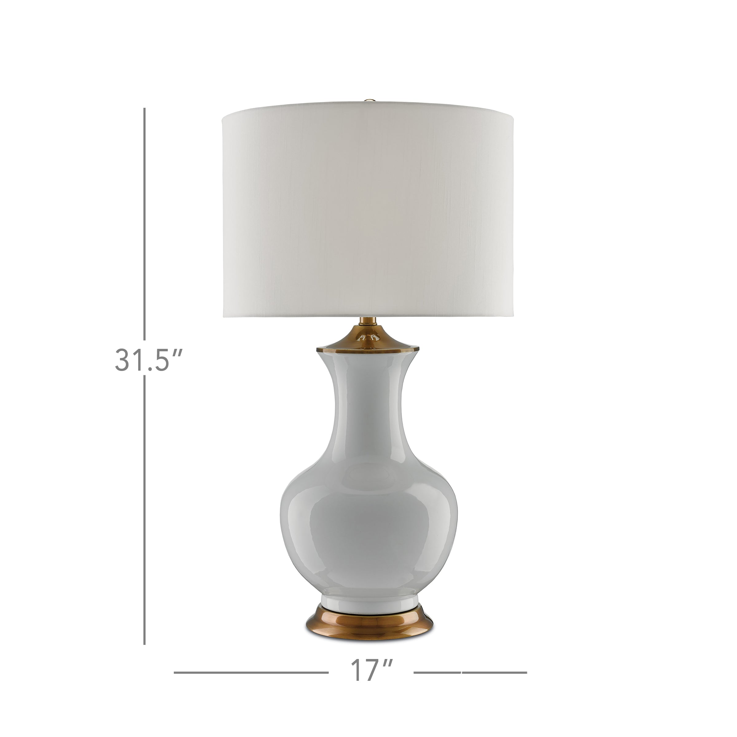 Lilou White Table Lamp - Thumbnail 3
