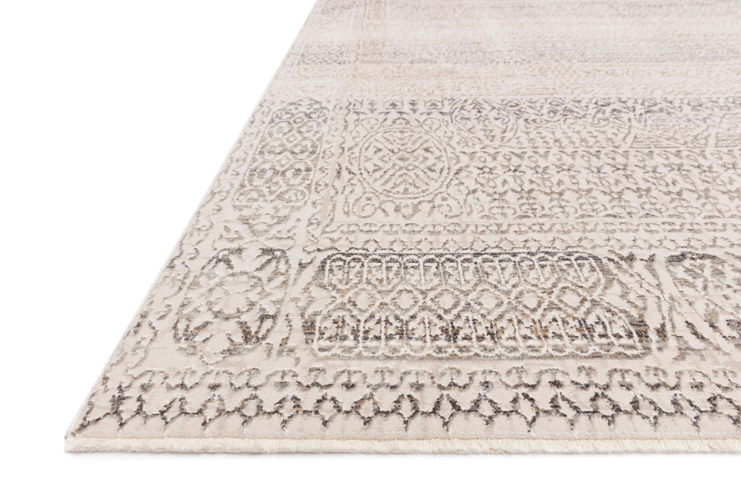 Loloi Homage Ivory / Silver 3'-9" x 5'-9" Accent Rug
