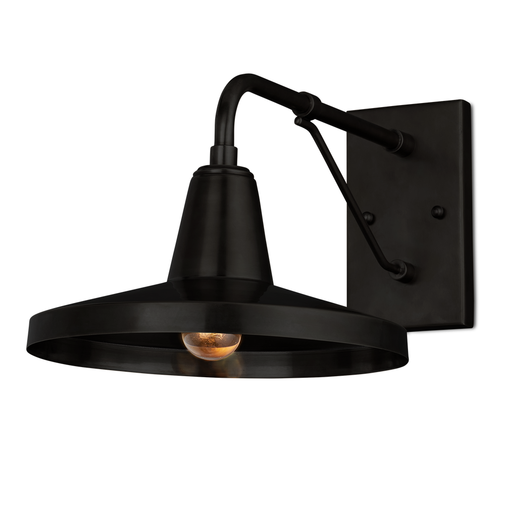 Mariner Black Outdoor Wall Sconce.