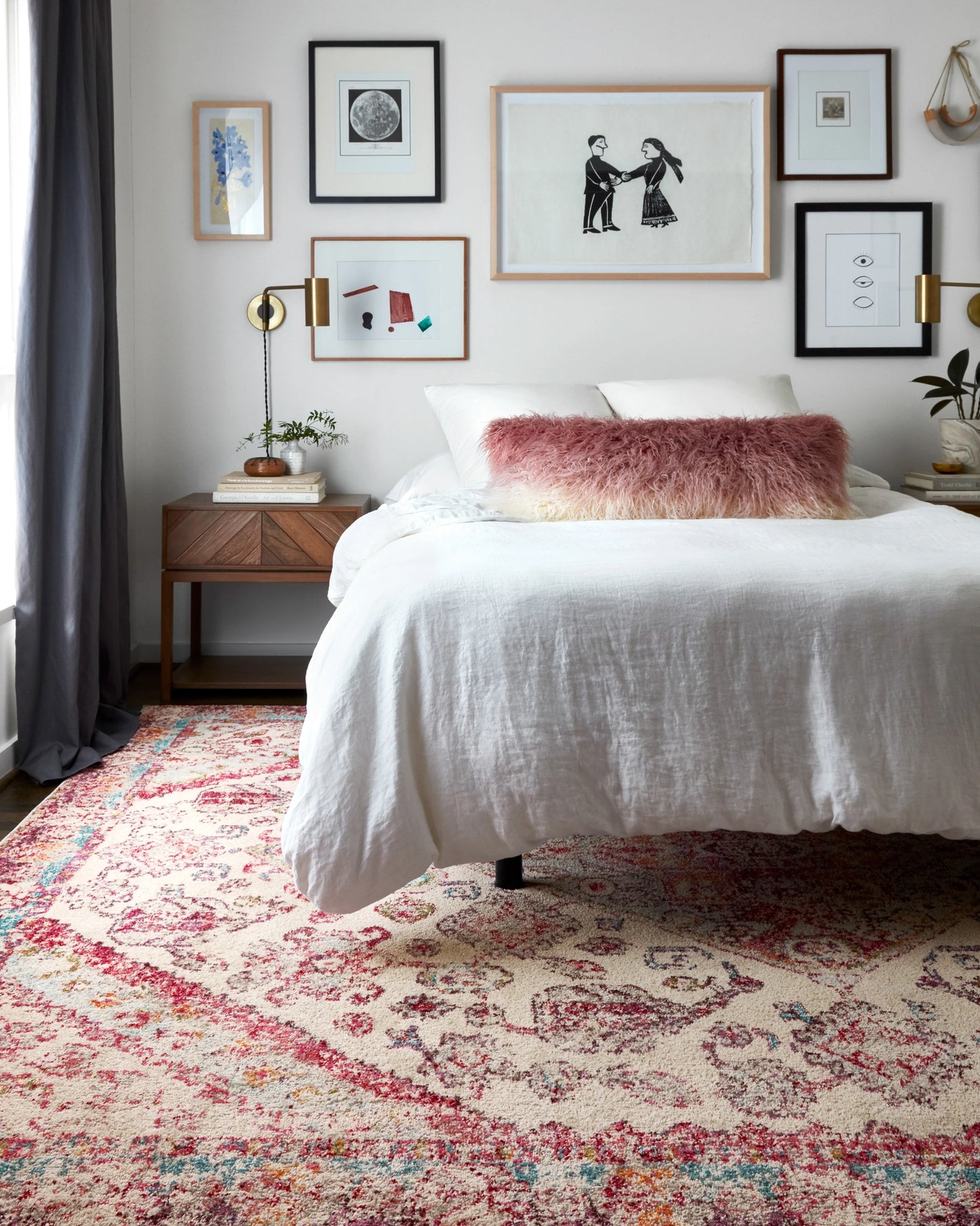 Loloi Nadia Aqua / Pink 10'-0" x 14'-0" Area Rug