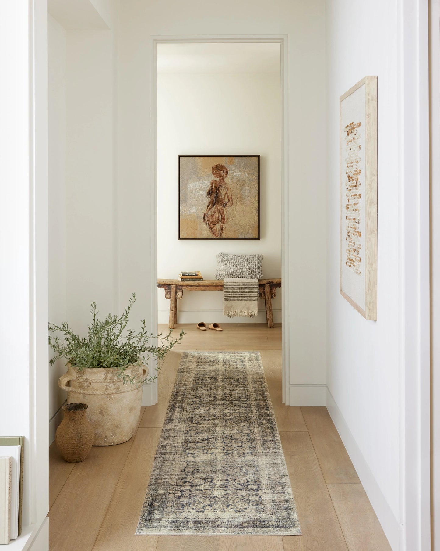 Amber Lewis x Loloi Greenwich Gold / Ivory 2'-6" x 3'-6" Wall Art
