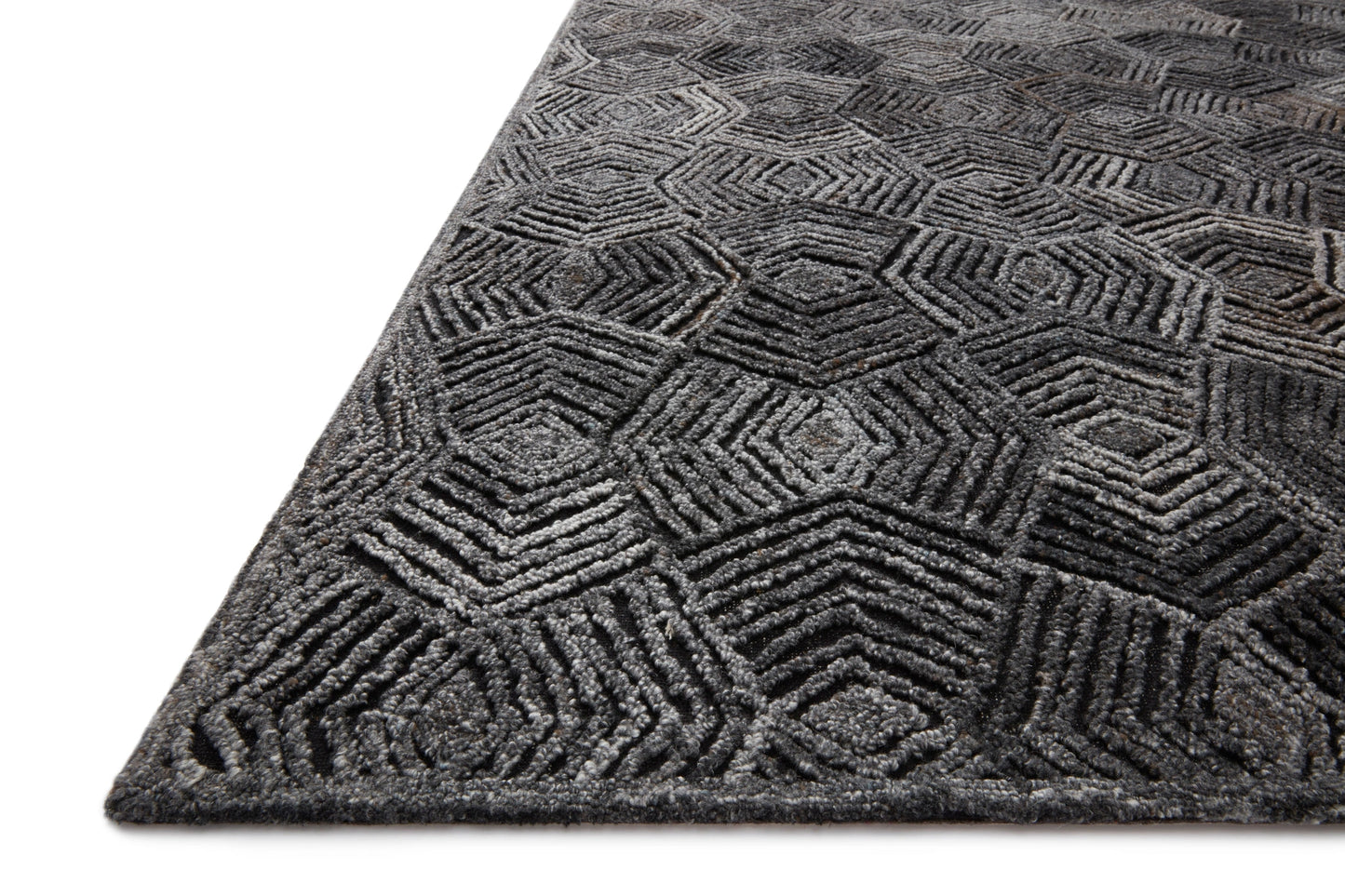 Loloi Prescott Charcoal 2'-6" x 7'-6" Runner Rug