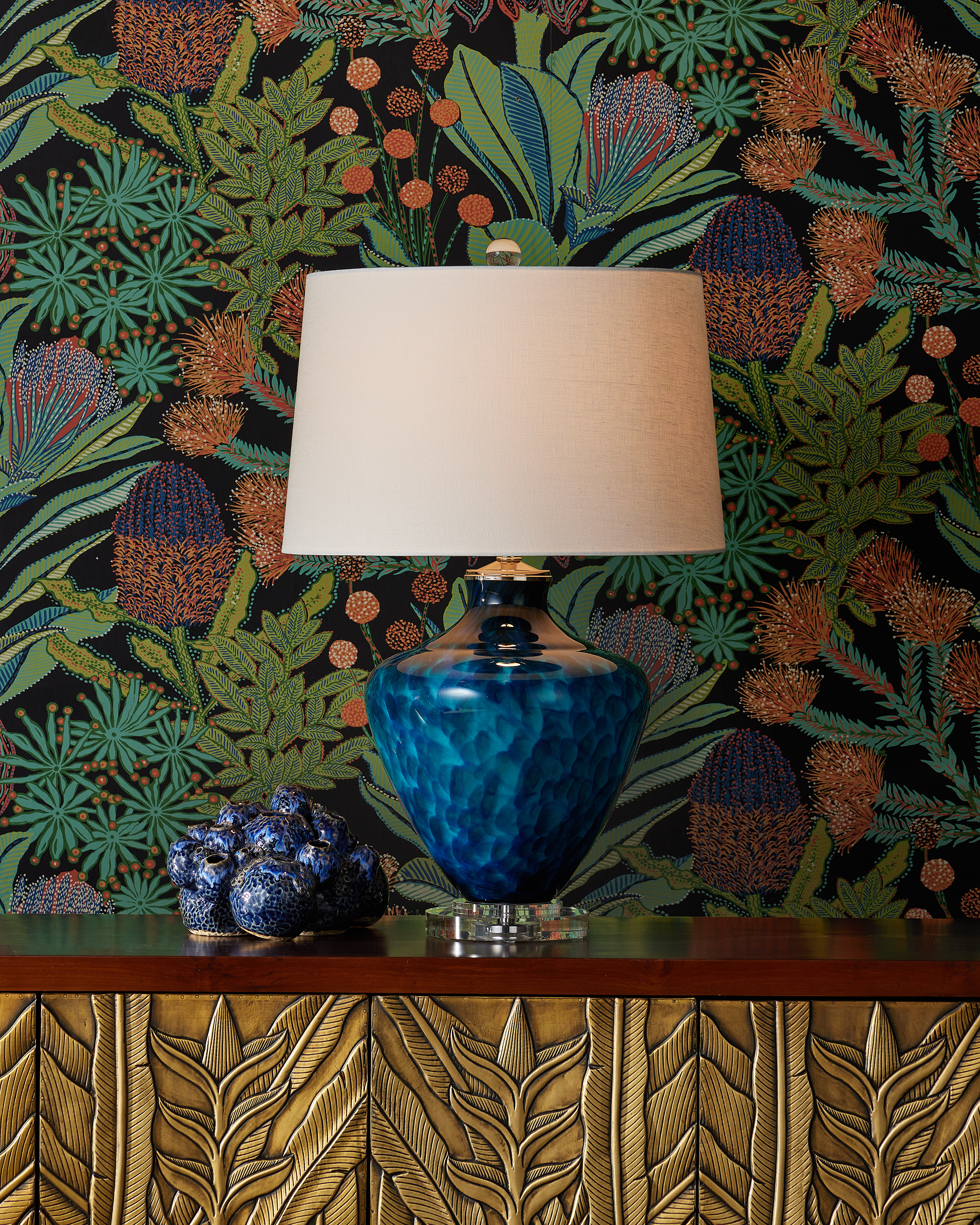 Sapphire Blue Table Lamp - Thumbnail 4