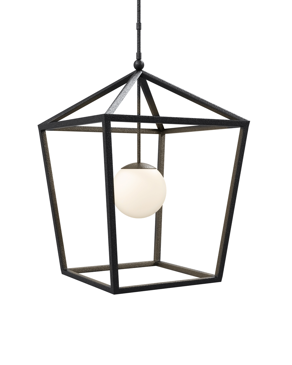 Denison Large Black Outdoor Lantern.