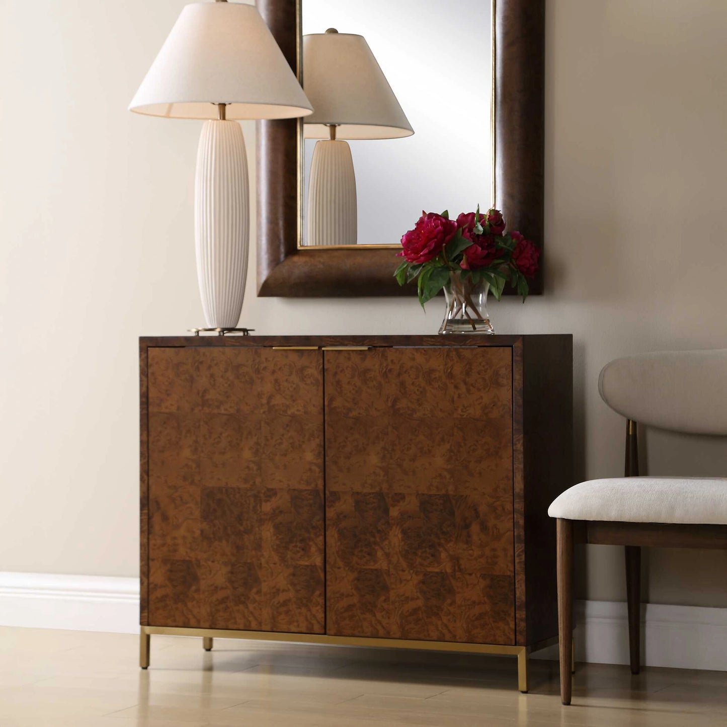 Uttermost Jethro Burl 2 Door Cabinet