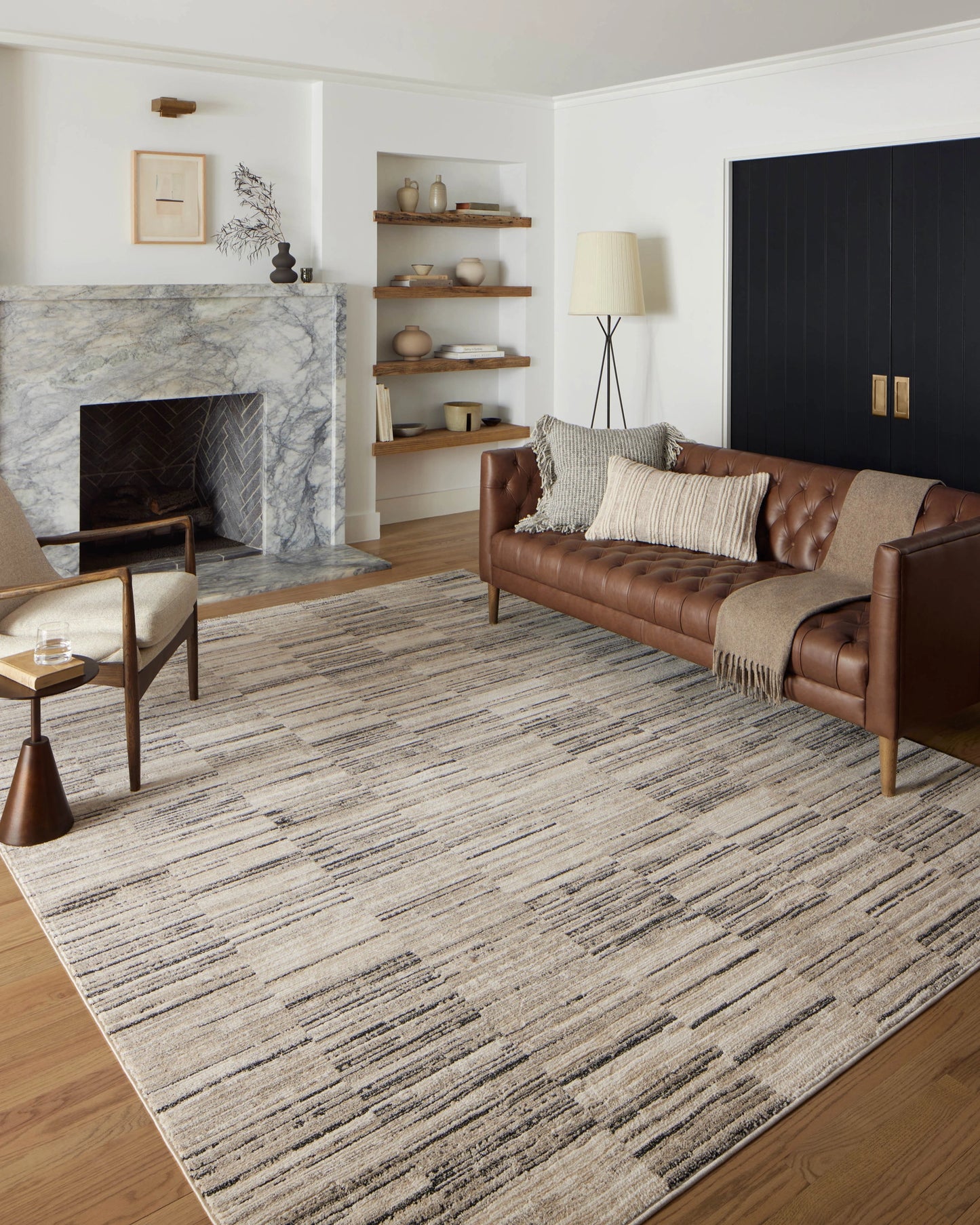 Loloi Darby Charcoal / Sand 9'-2" x 13' Area Rug