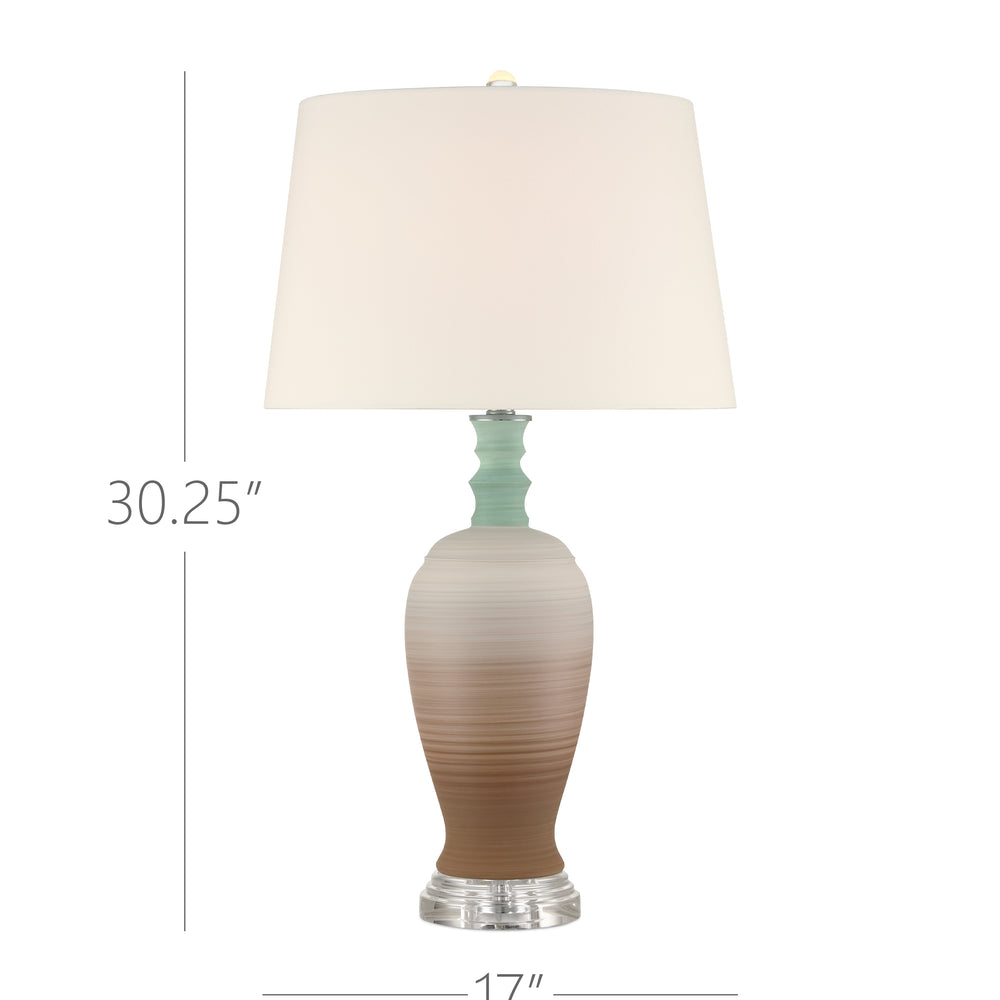 
                      
                        Happy 80's Brown & Pale Blue Table Lamp
                      
                    