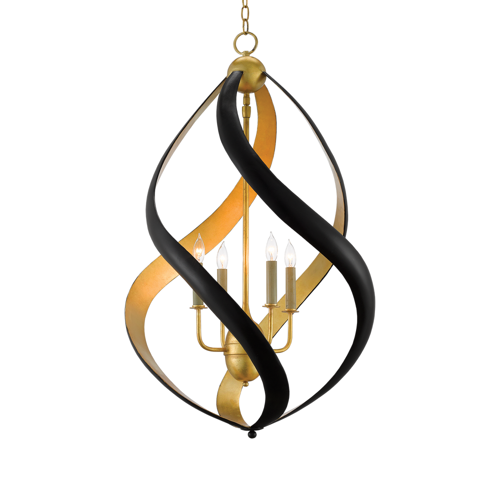 Trephine Black & Gold Chandelier