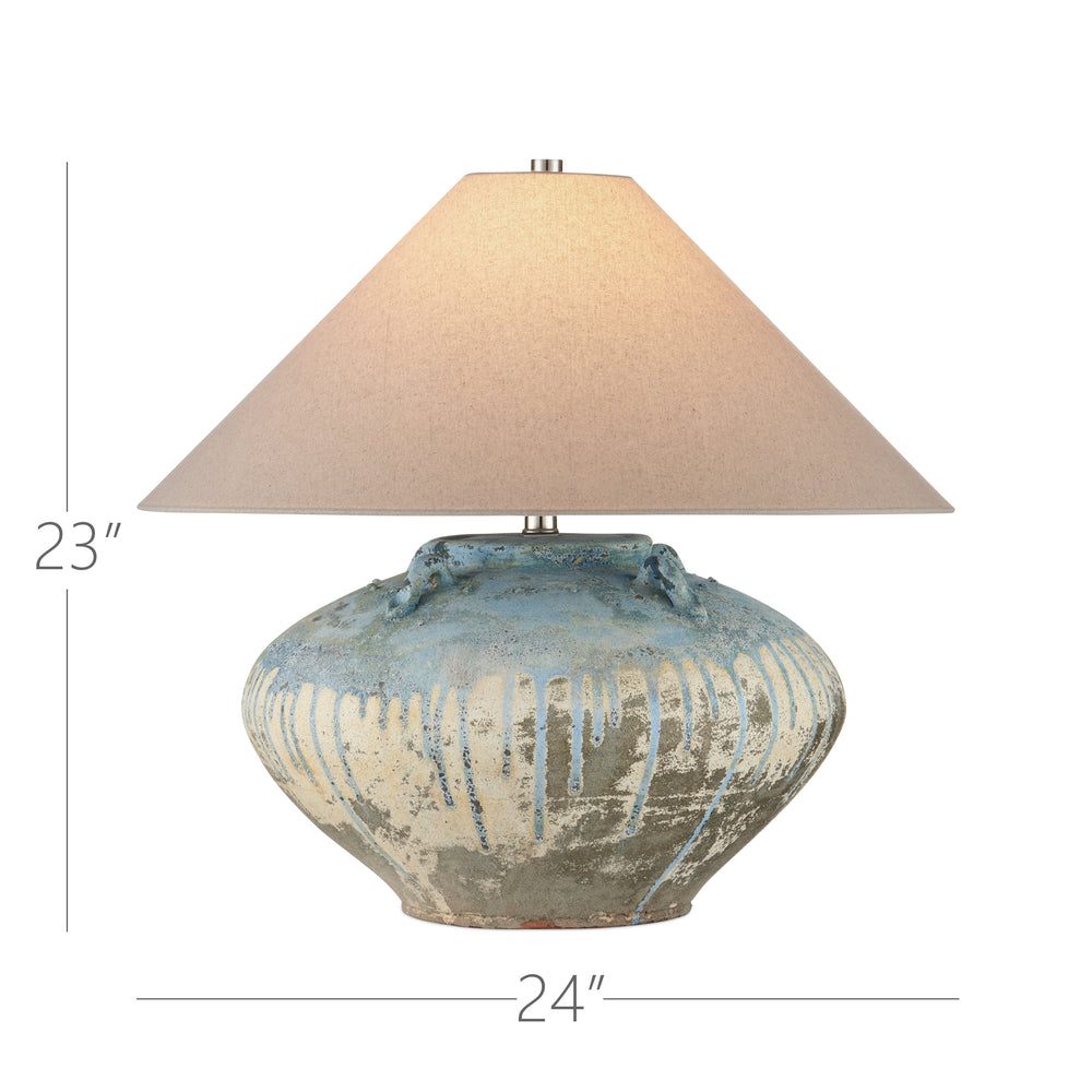 
                      
                        Catania Antique Blue Drip Table Lamp
                      
                    