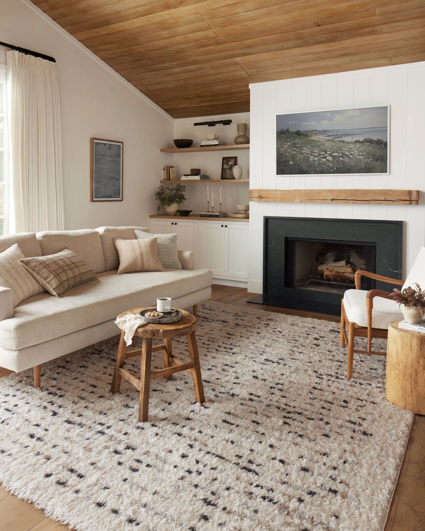 Angela Rose x Loloi Amira Ivory / Multi 9'-2" x 12'-6" Area Rug