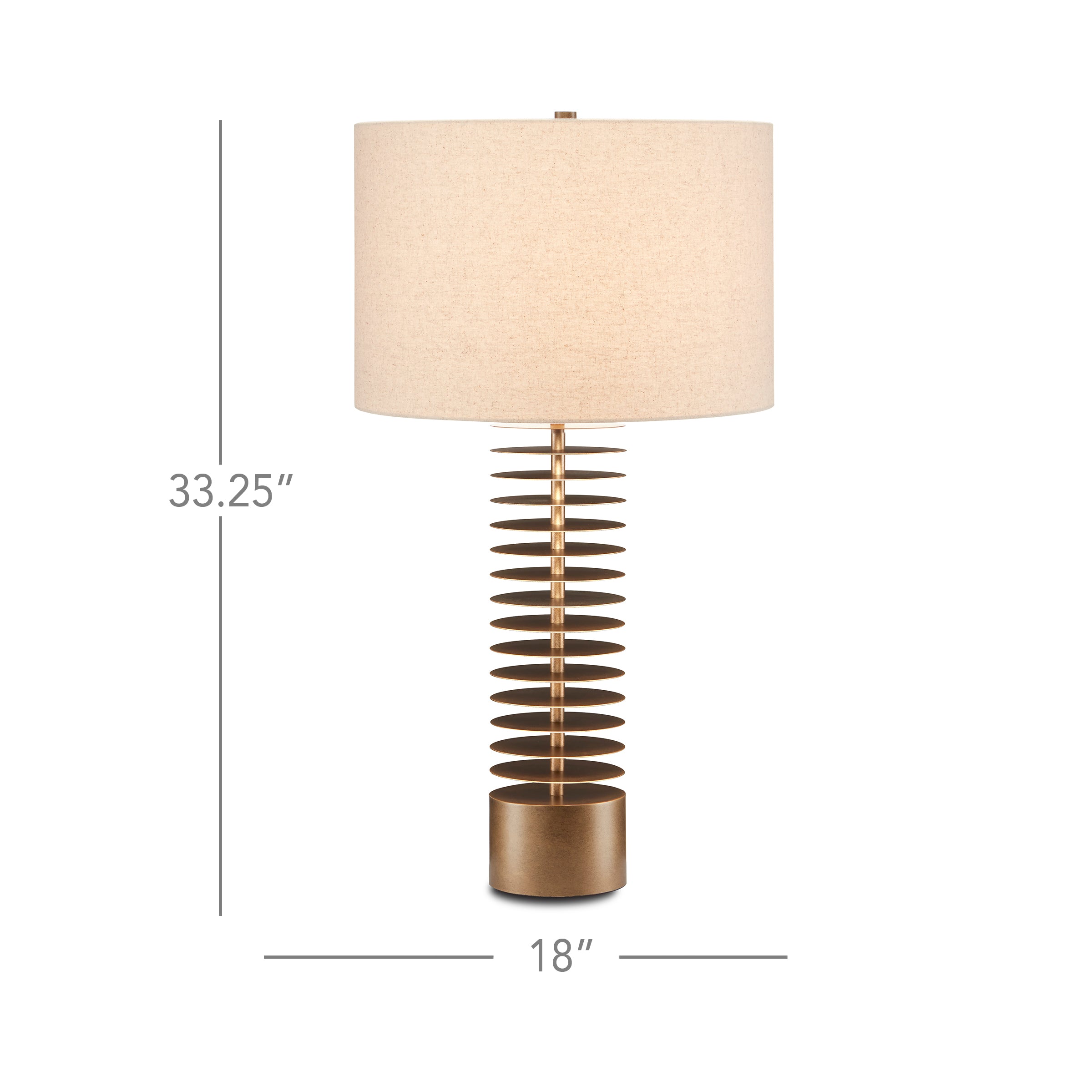 Walwyn Brass Table Lamp - Thumbnail 3