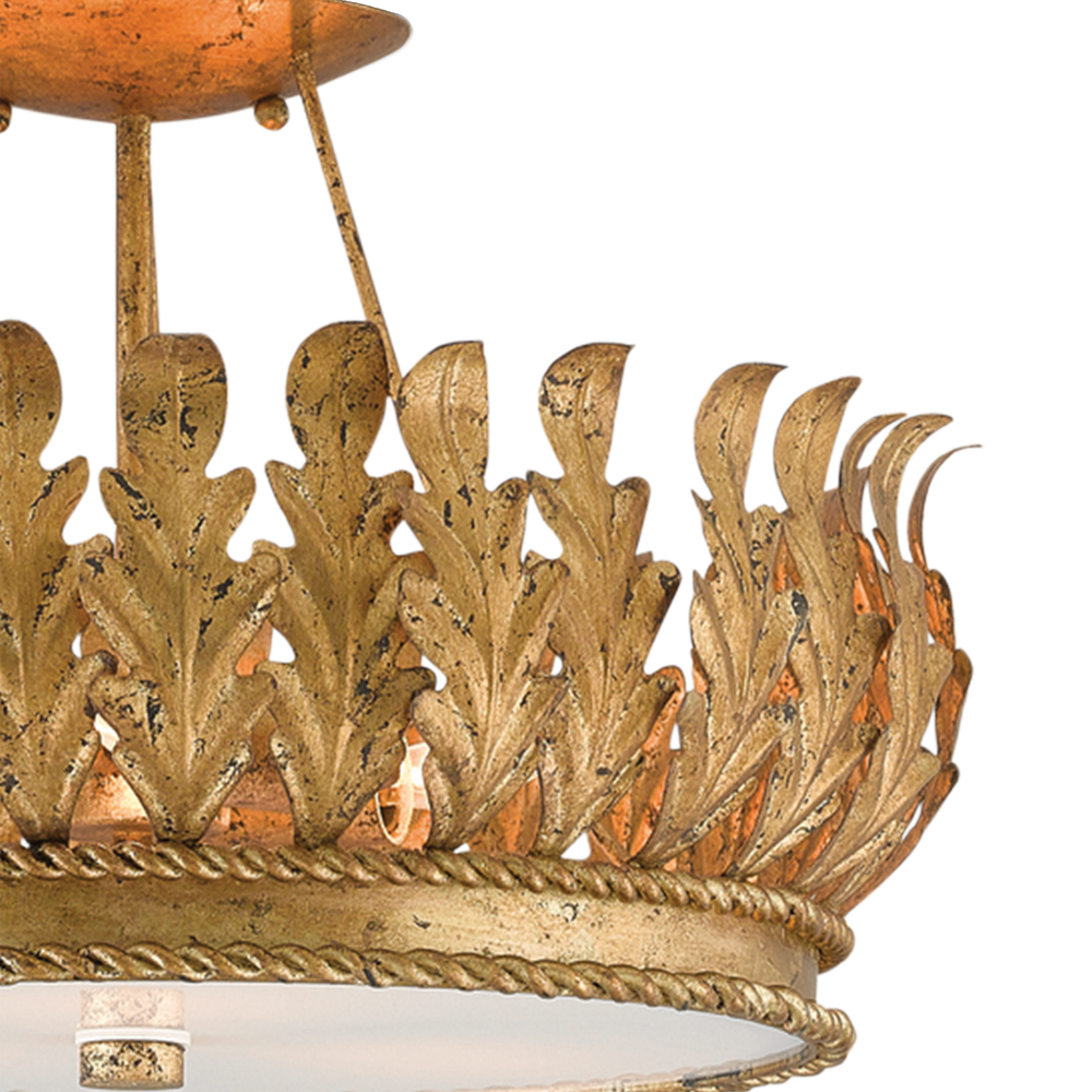 Biddulph Gold Semi-Flush Mount