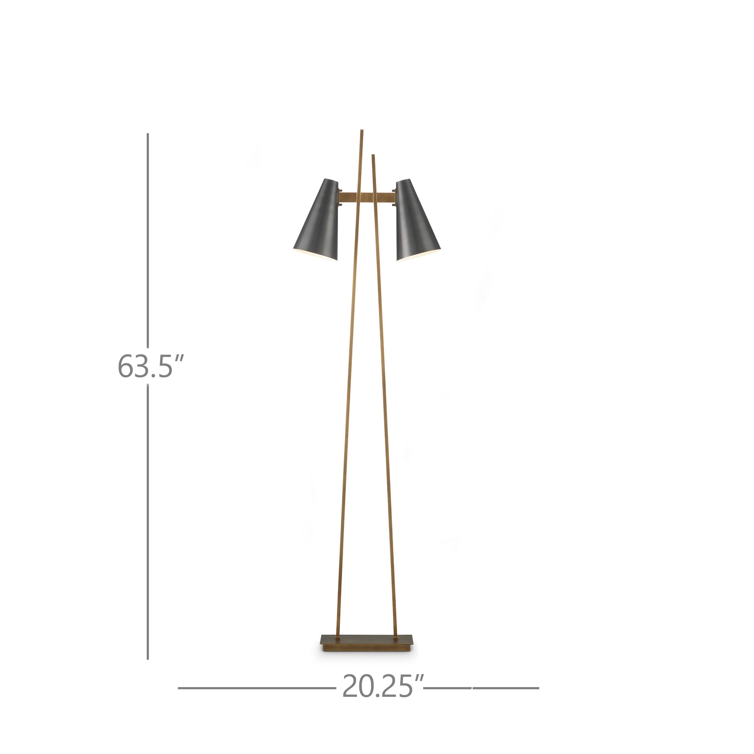 Currey & Company Duet Floor Lamp - Thumbnail 4