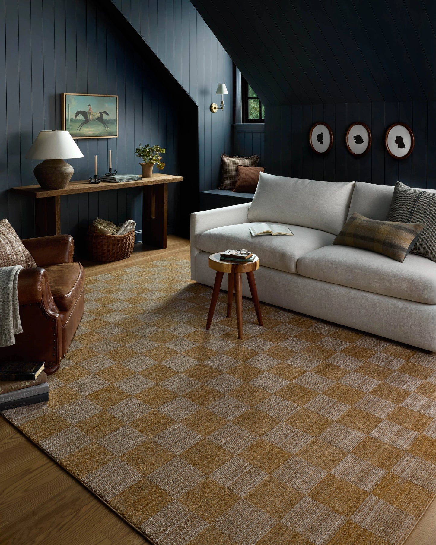 Chris Loves Julia x Loloi Calvin Apricot / Ivory 2'-3" x 3'-10" Accent Rug