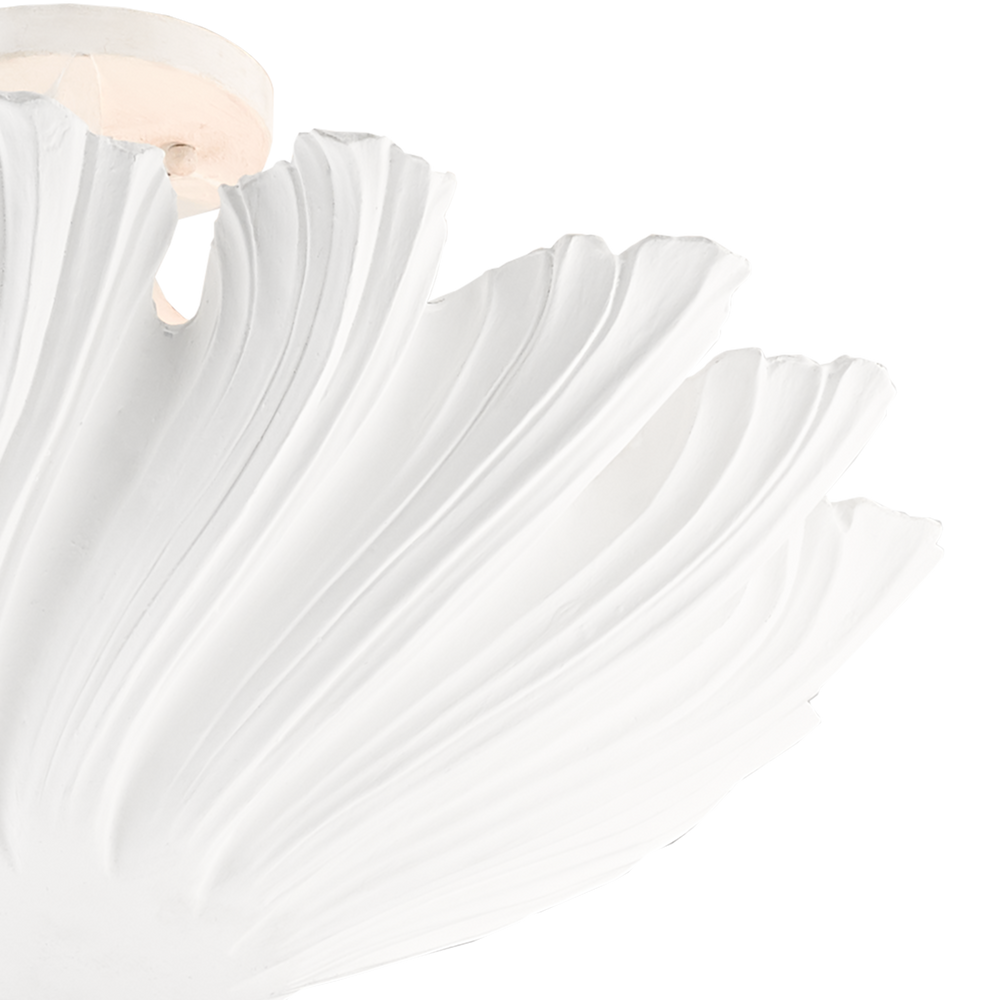 Hadley White Semi-Flush Mount