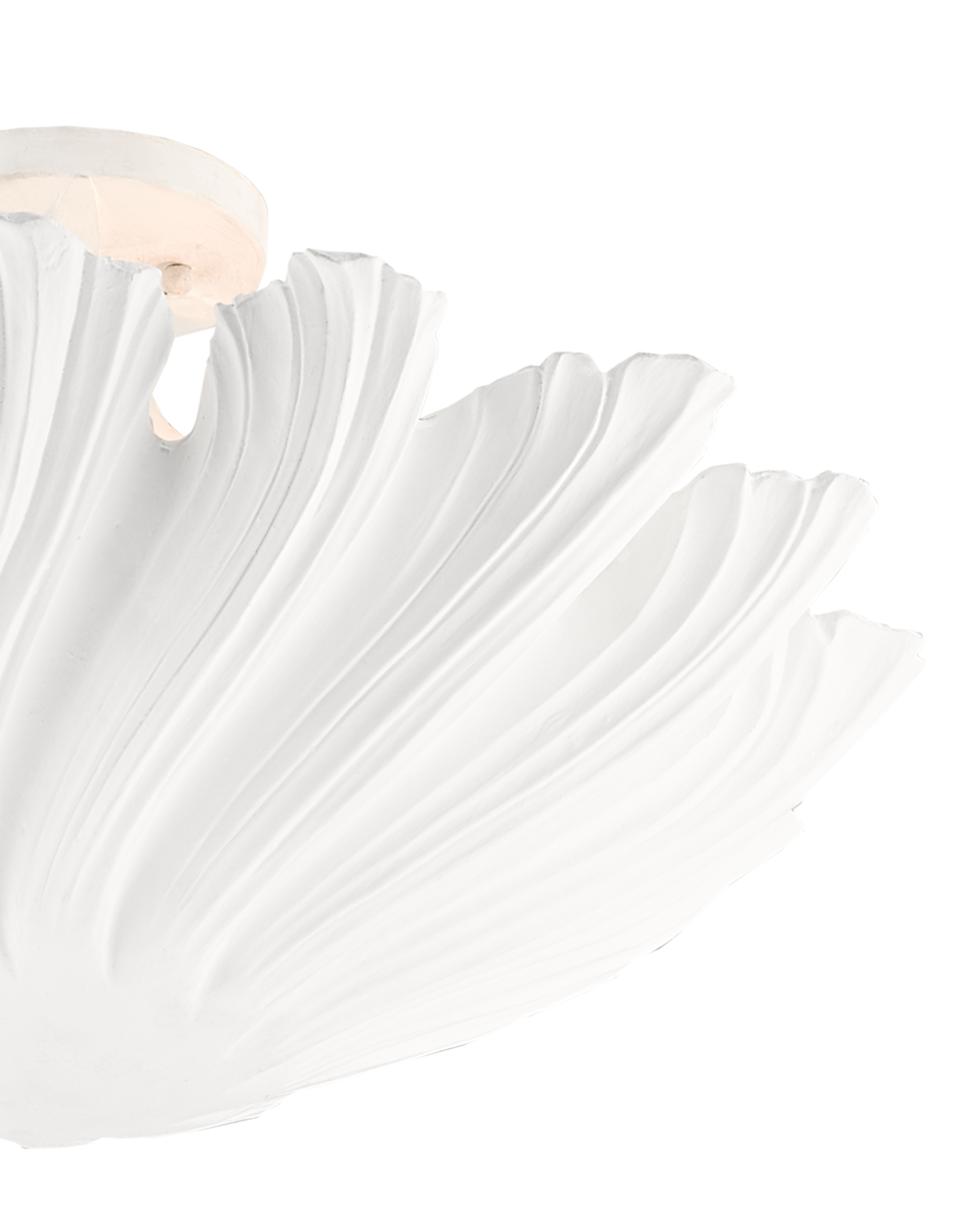 Hadley White Semi-Flush Mount